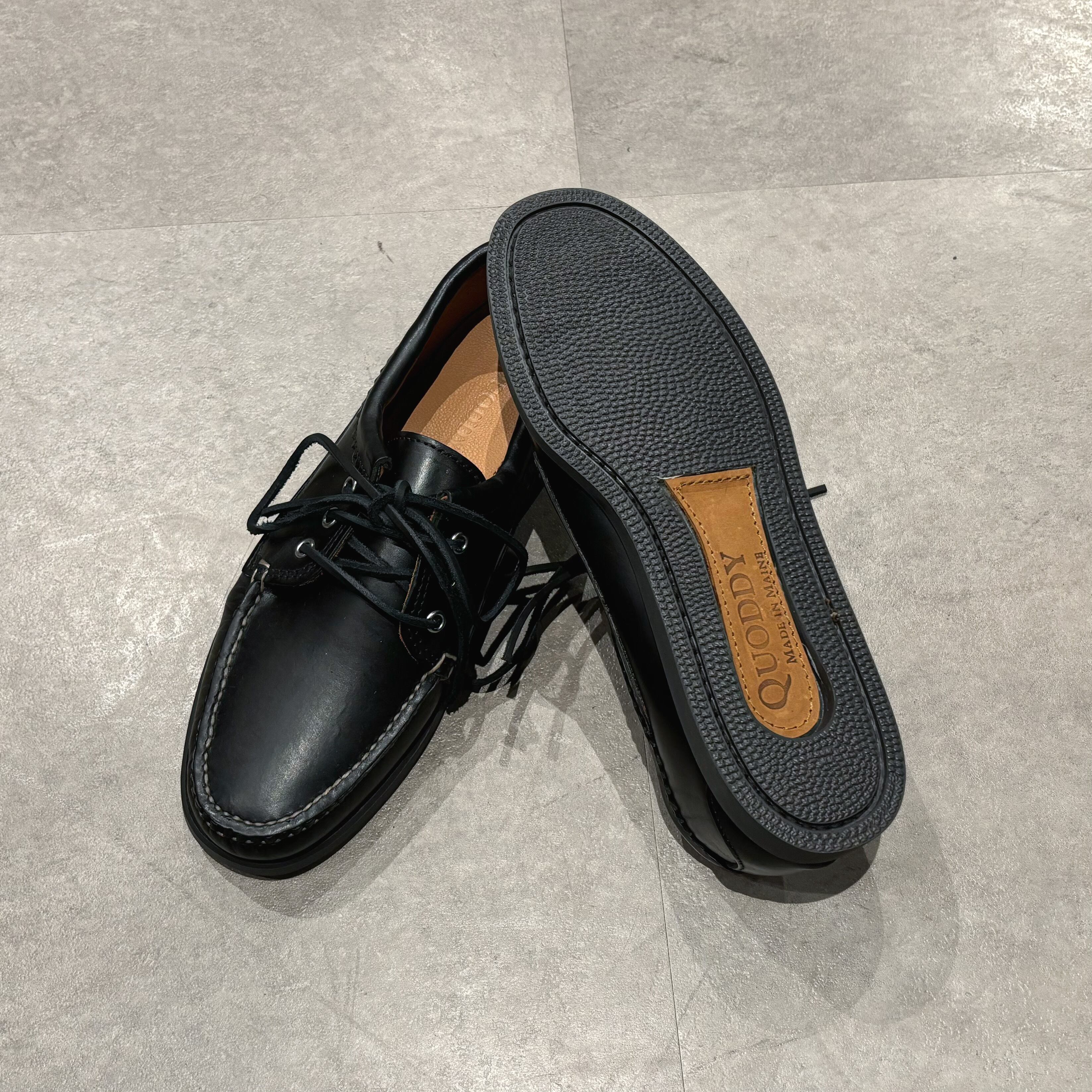 QUODDY TRAIL MOCCASIN BLUCHER MOCCASIN - Made in USA BLACK BROWN