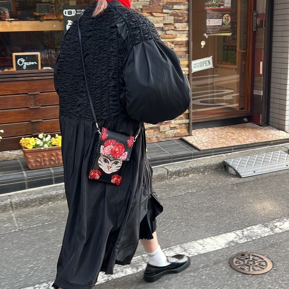 ボリュームスリーブキルティングワンピースブルゾン_LN01988 | lanan