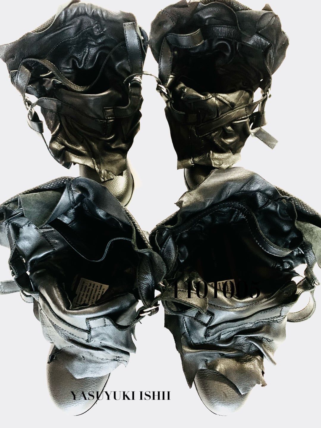 DESTRUCTION LEATHER BOOTS | YASUYUKI ISHII