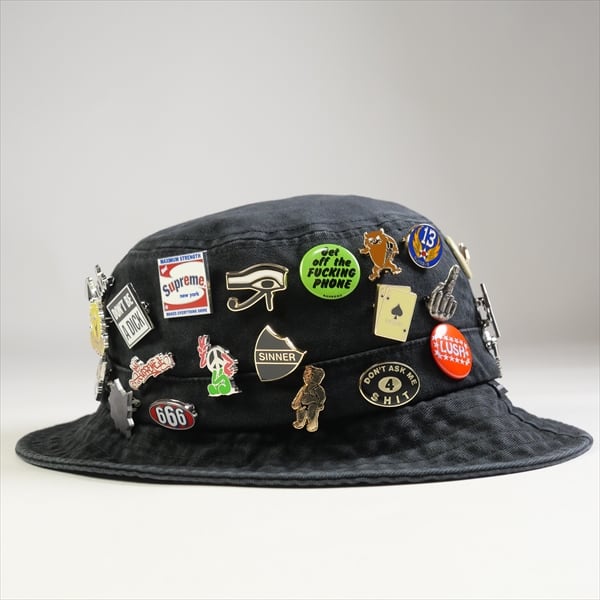 Size【S/M】 SUPREME シュプリーム 23AW Pins Crusher Black ハット 黒