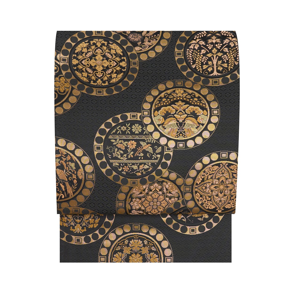 箔屋清兵衛 正倉院文様 全通袋帯 陰山織物【未着用品】 | かわの屋