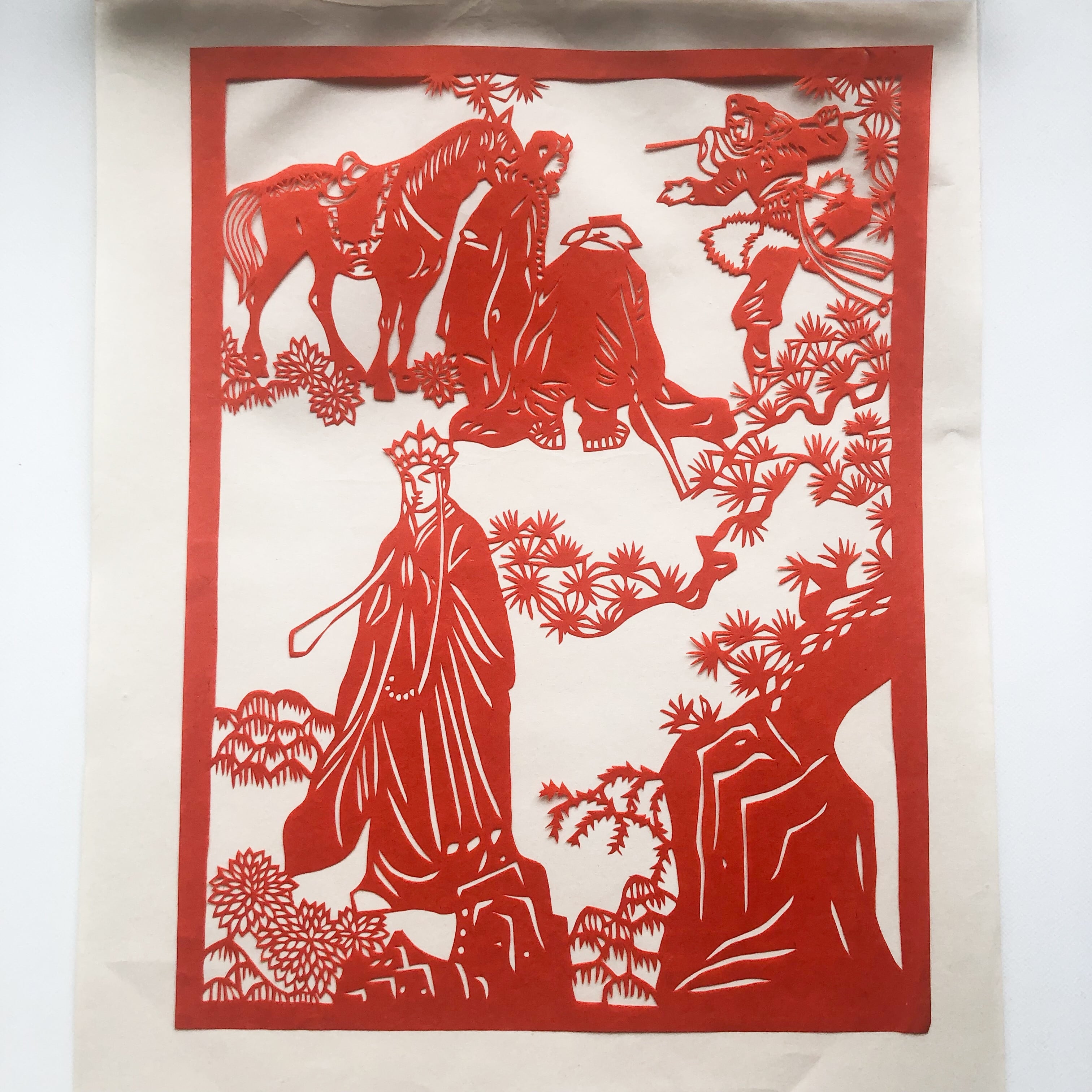 西遊記の中国の伝統切り紙(剪紙) 箱入りセット ChInese folk paper