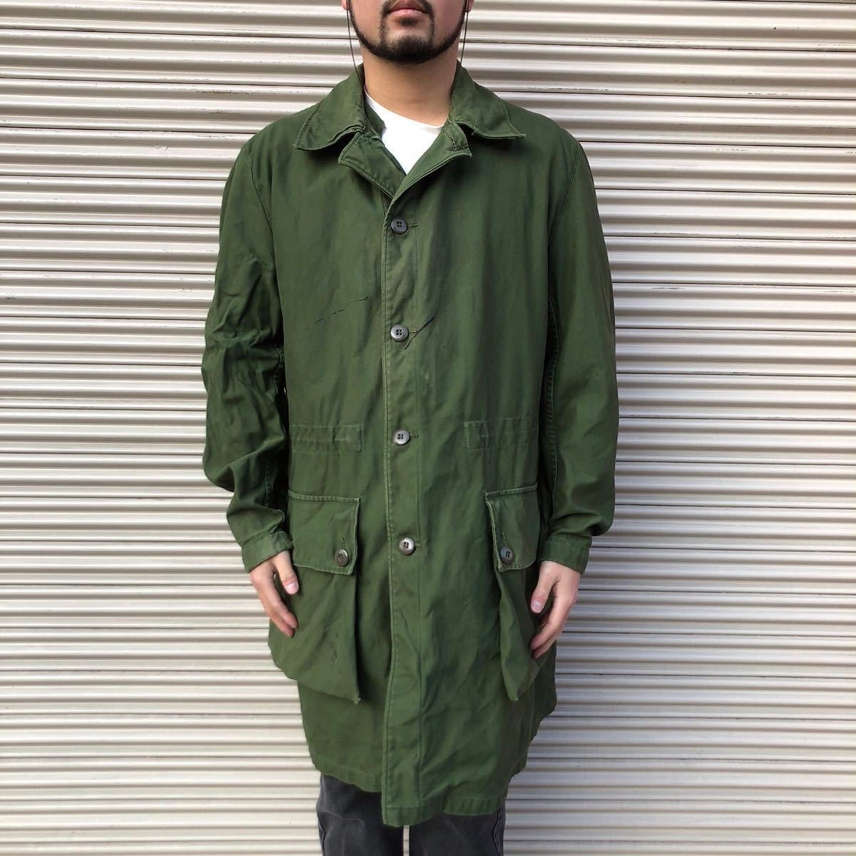 60s スウェーデン軍実物 M-59 ミリタリー フィールドコート モッズ