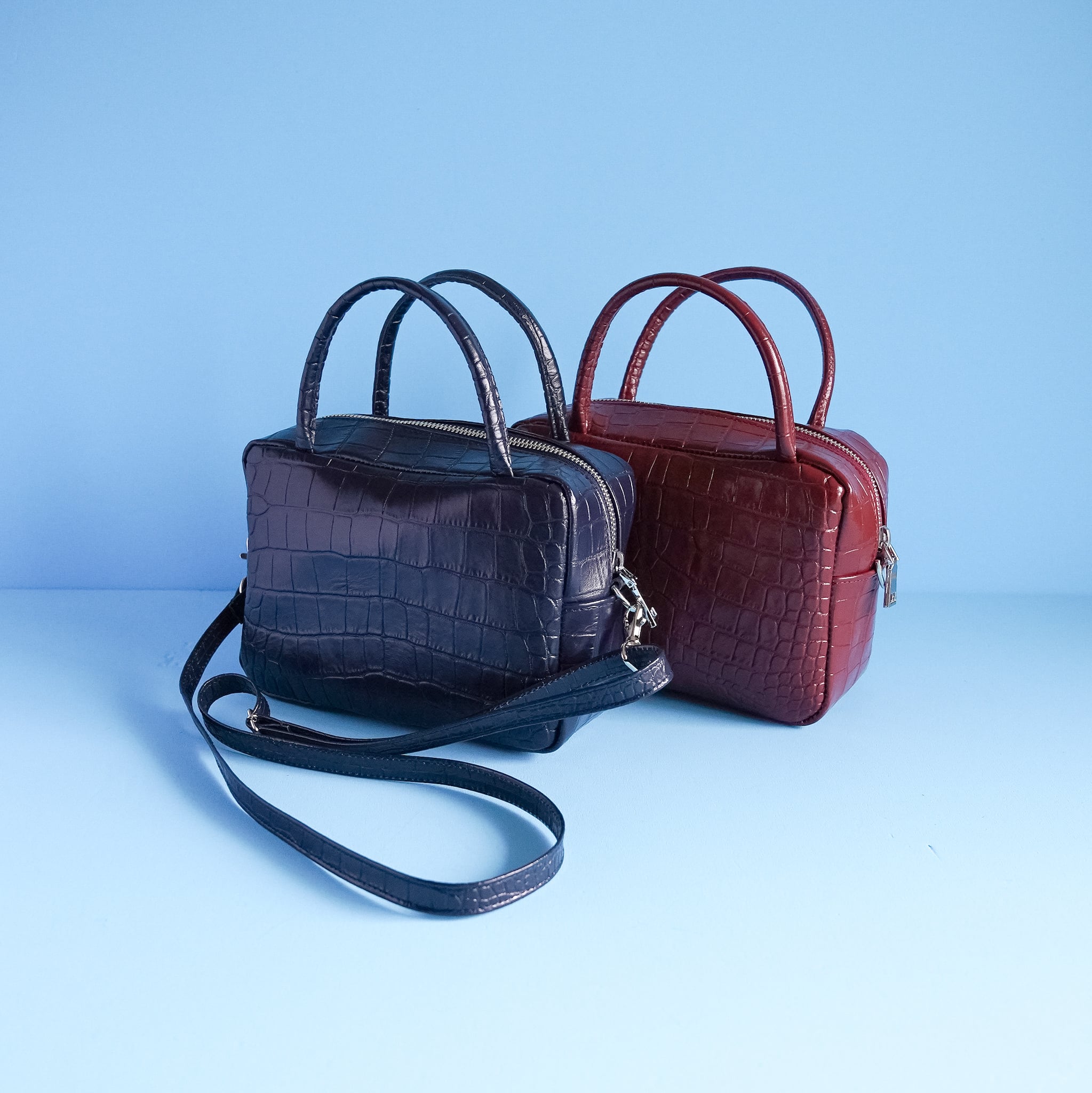 YOSHIKI様 オーダー製作 クロコ型押し2本 YOSHIKI様 オーダー製作