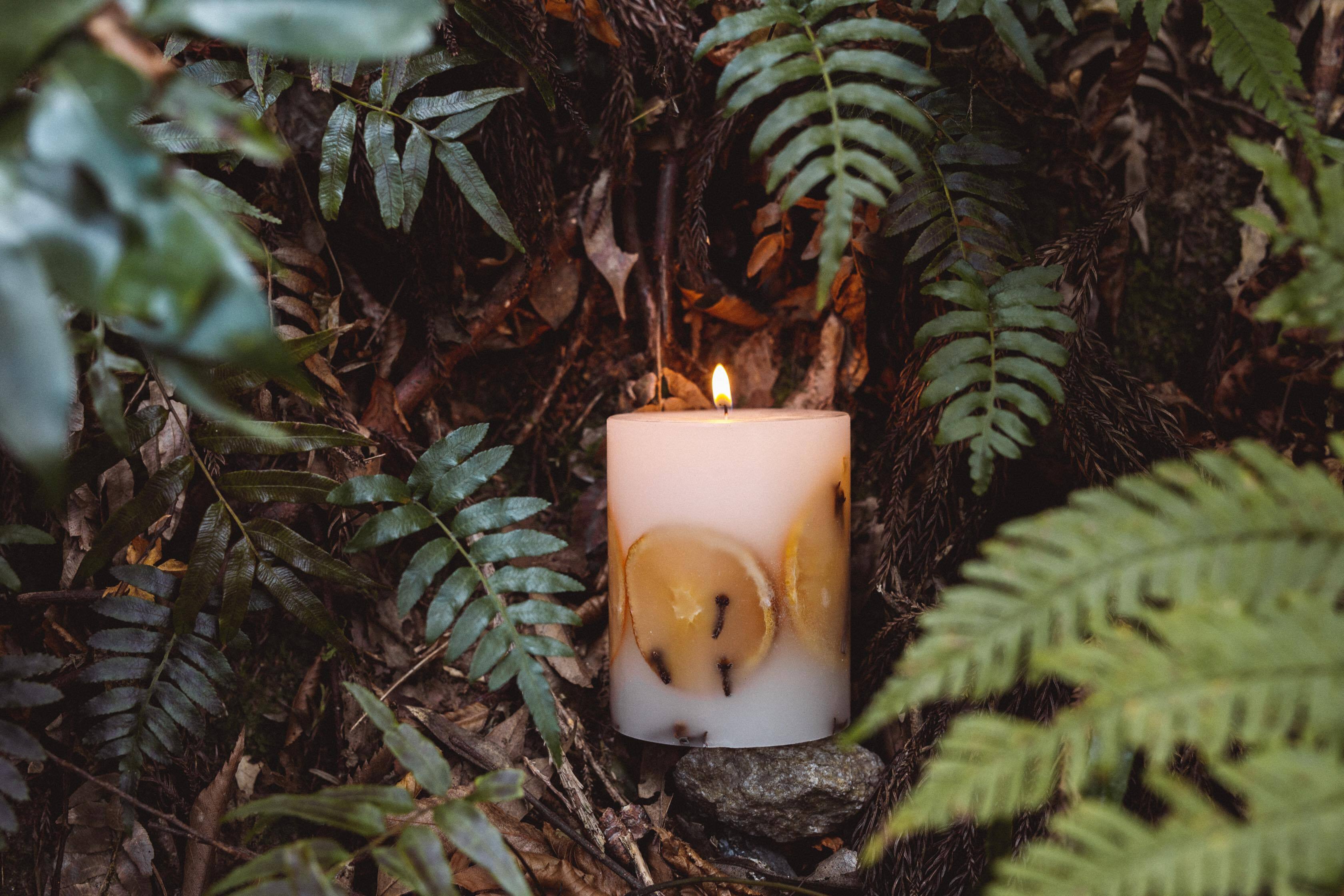 BOTANICAL Candle / Orange / ボタニカルキャンドル | YOAKEnoAKARI