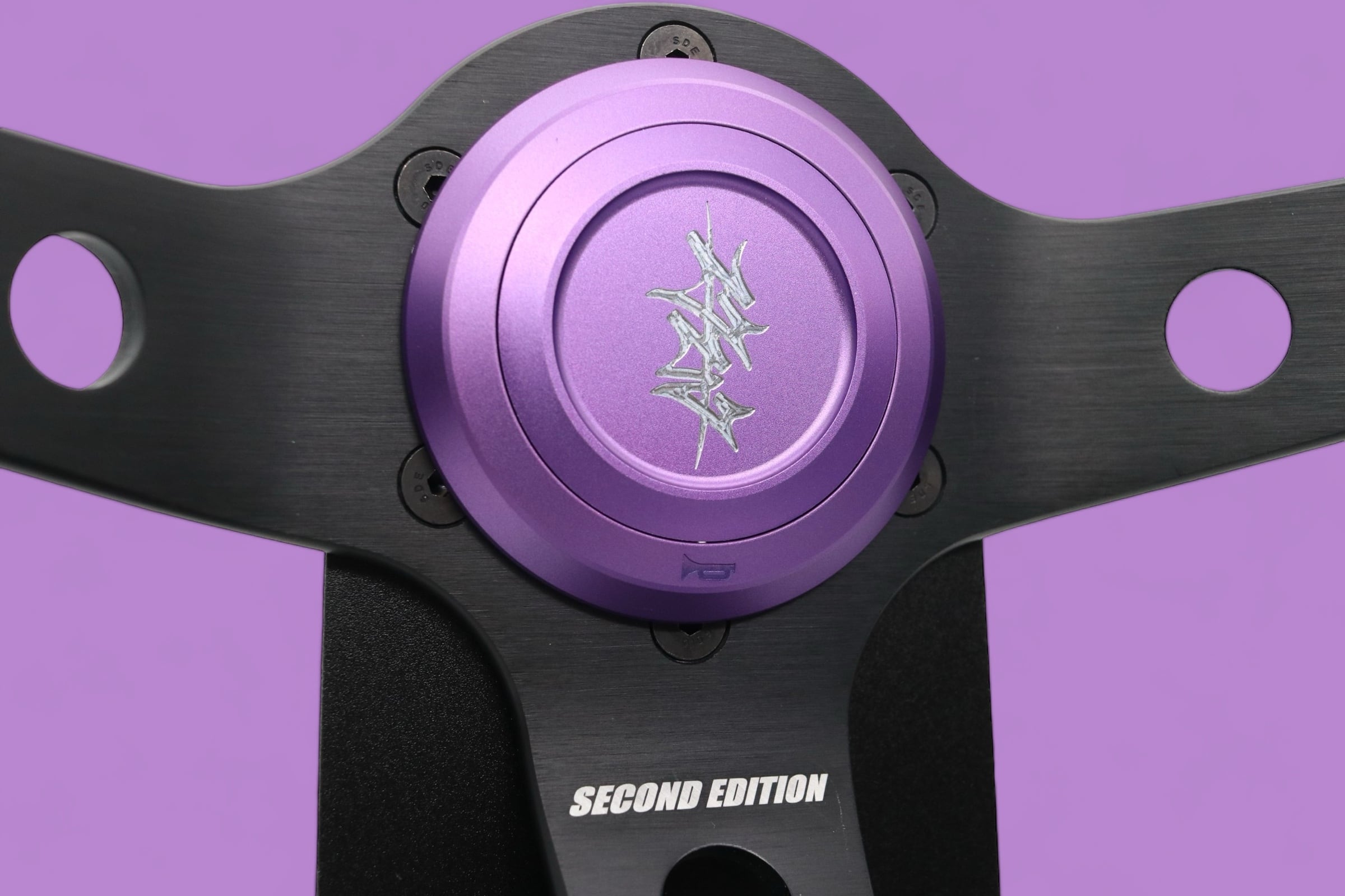 ゴーストエキスポッド GHOSTEXPOD ステアリング パープル ホーン付き