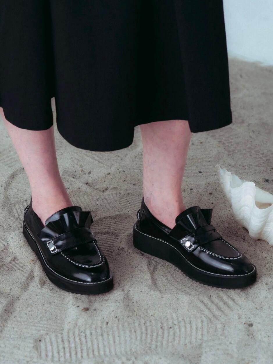 25SS 】HOUGA ホウガ / day and night loafer BLACK / ローファー