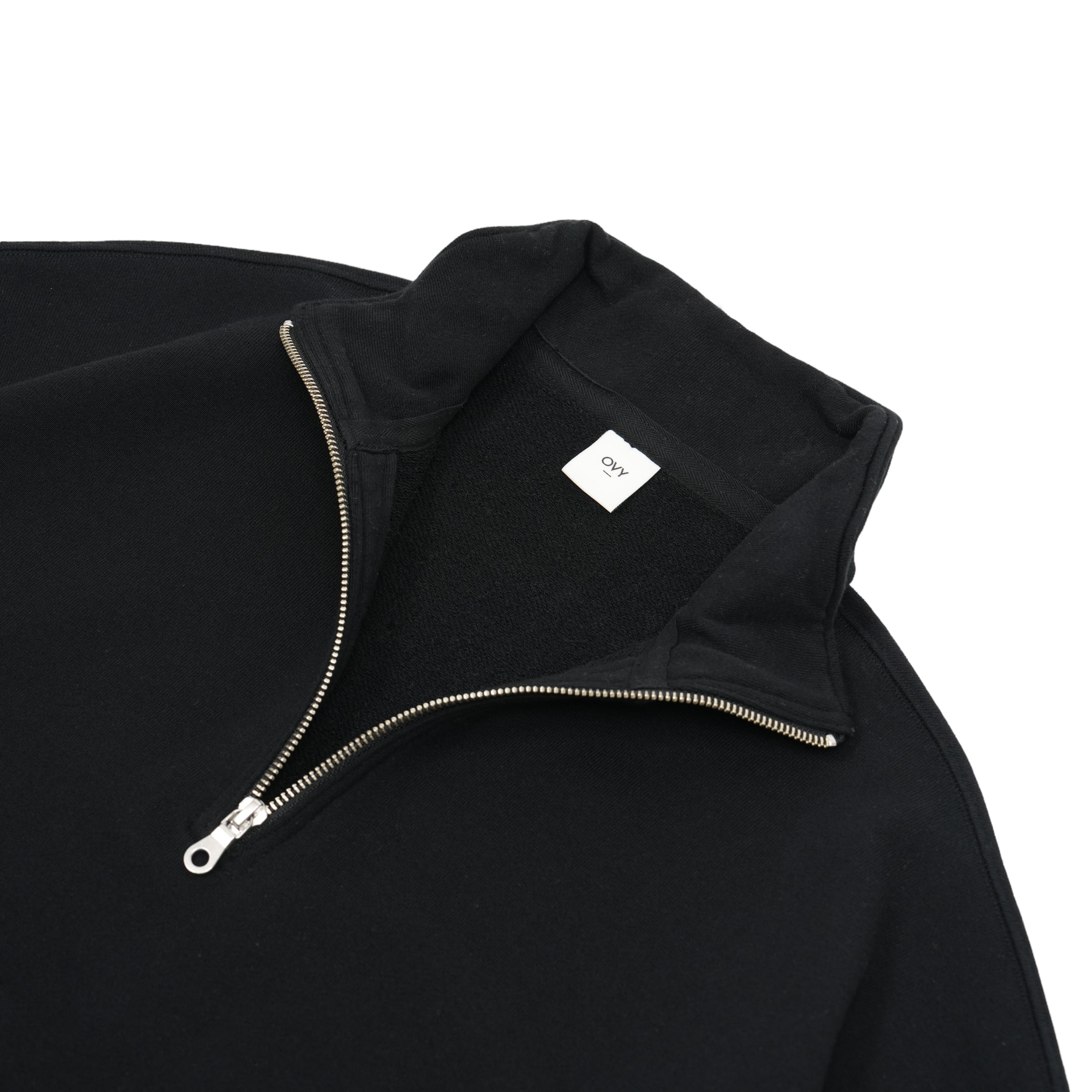 Half Zip French Terry Relax P/O Sweat (black) | OVY