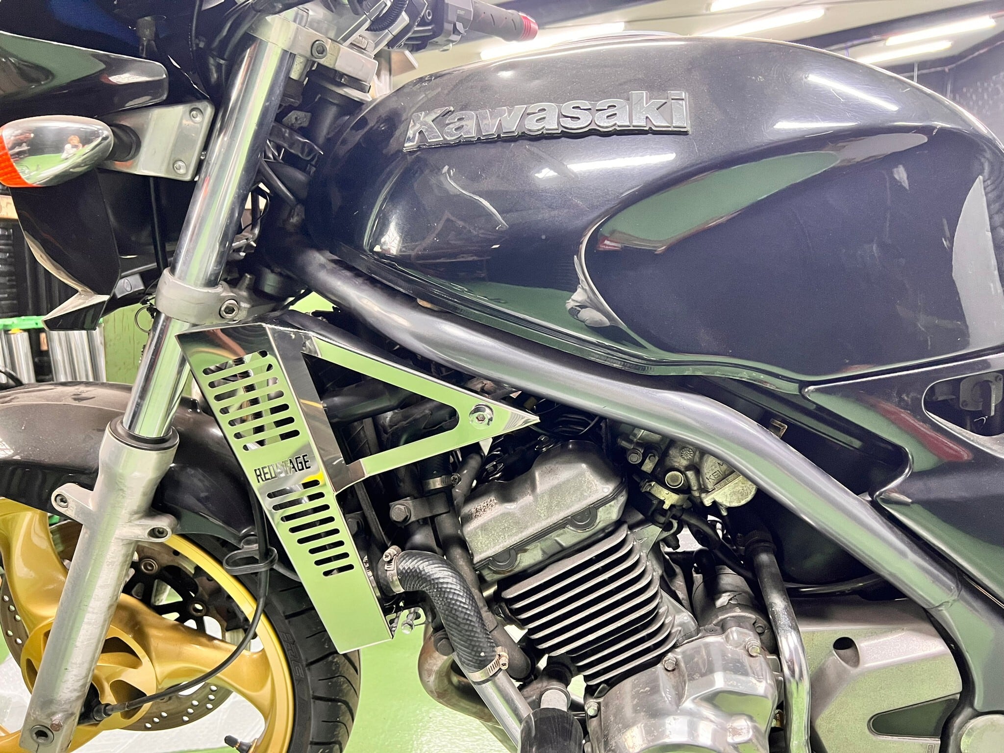 バリオス オリジナル ラジエーターカバー 鏡面 ステンレス エアダクト