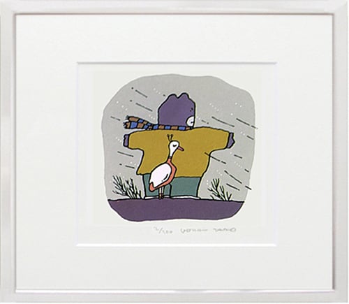 版画 「かぜがふく1」 ※著者直筆サイン入り | 五味太郎 アネックス