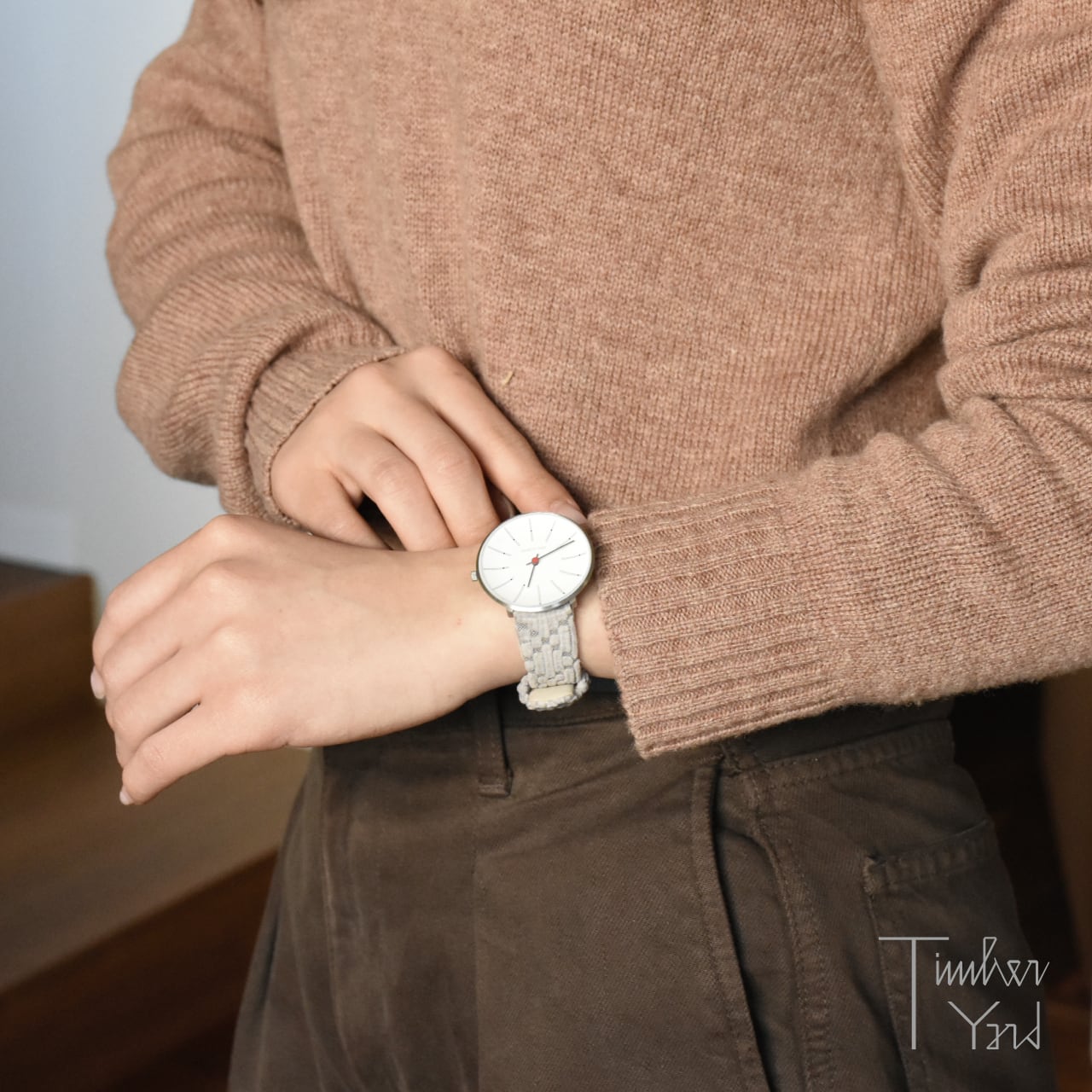 在庫限り】ミナ ペルホネンコラボ Watch / Bankers / ライトグレー