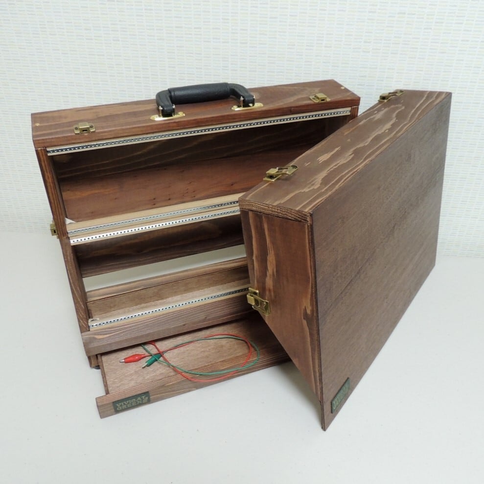6U 168HP Portable Eurorack Wood Case with Drawer VG-842 | Vivicat