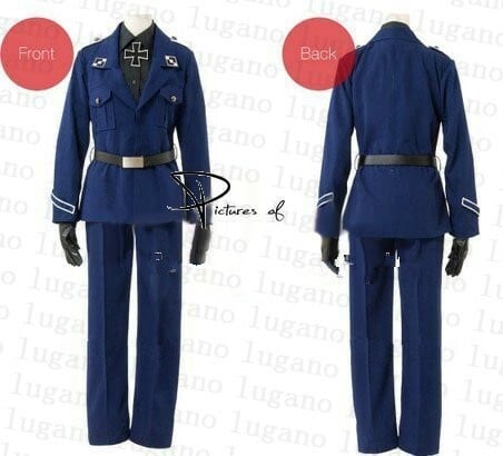K3126 Axis powers ヘタリア☆プロイセン 軍服 風 コスプレ衣装