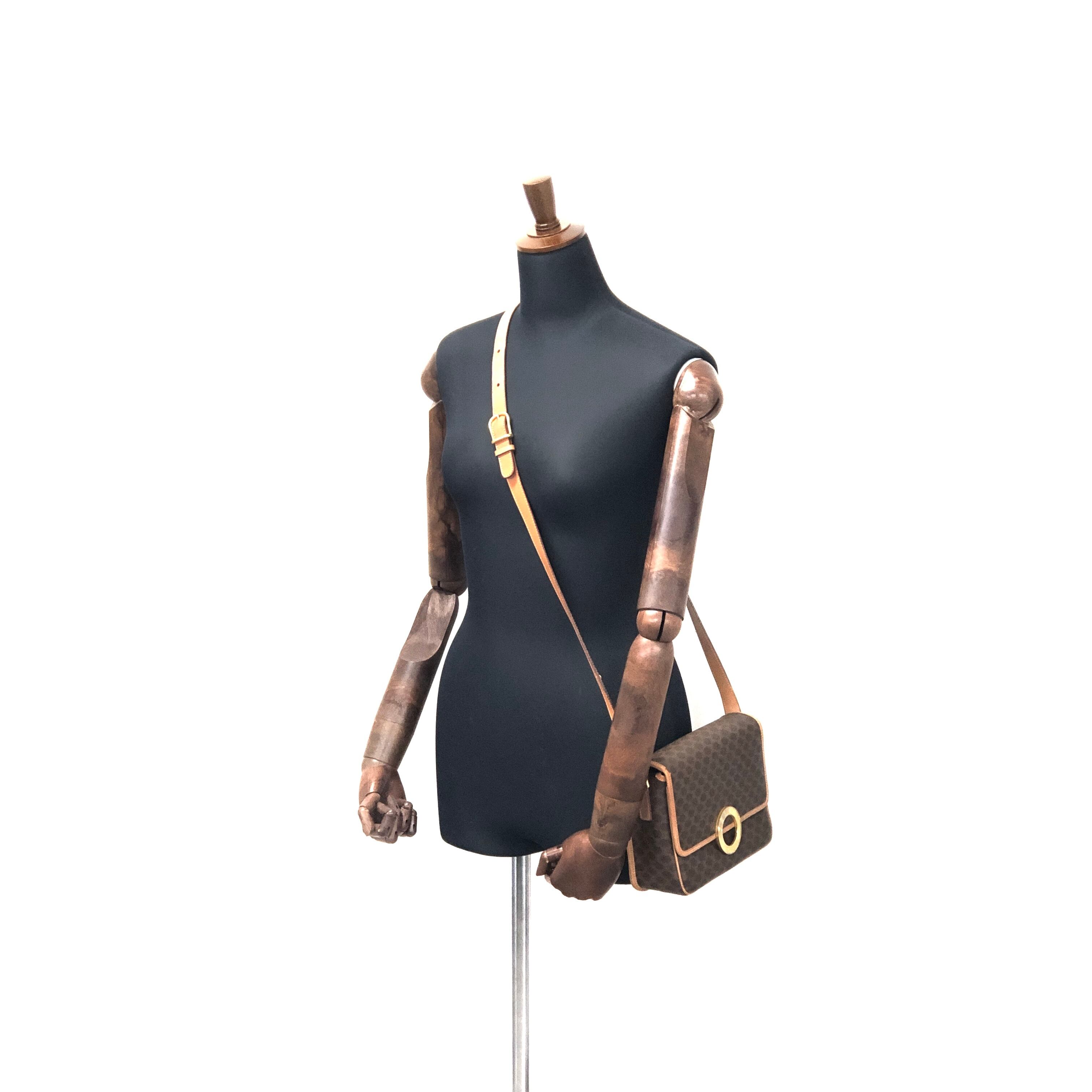 CELINE セリーヌ マカダム サークルロゴ クロスボディ ショルダー