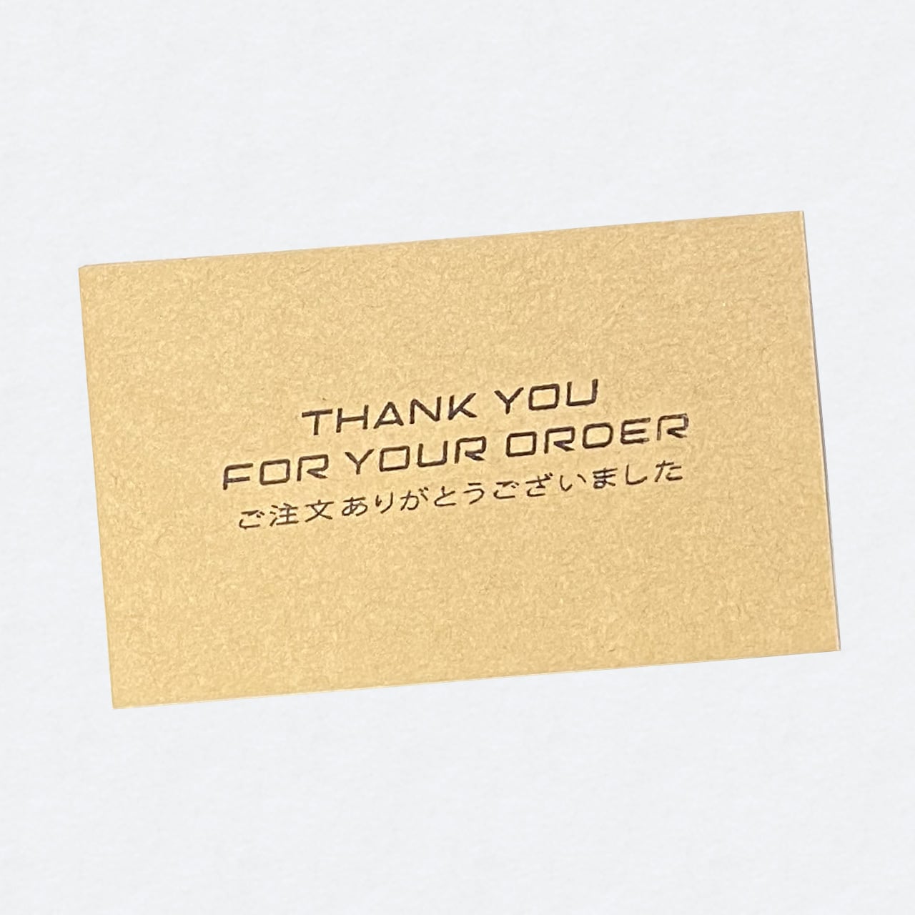 THANK YOU FOR YOUR ORDER ご注文ありがとうございました ゴム印