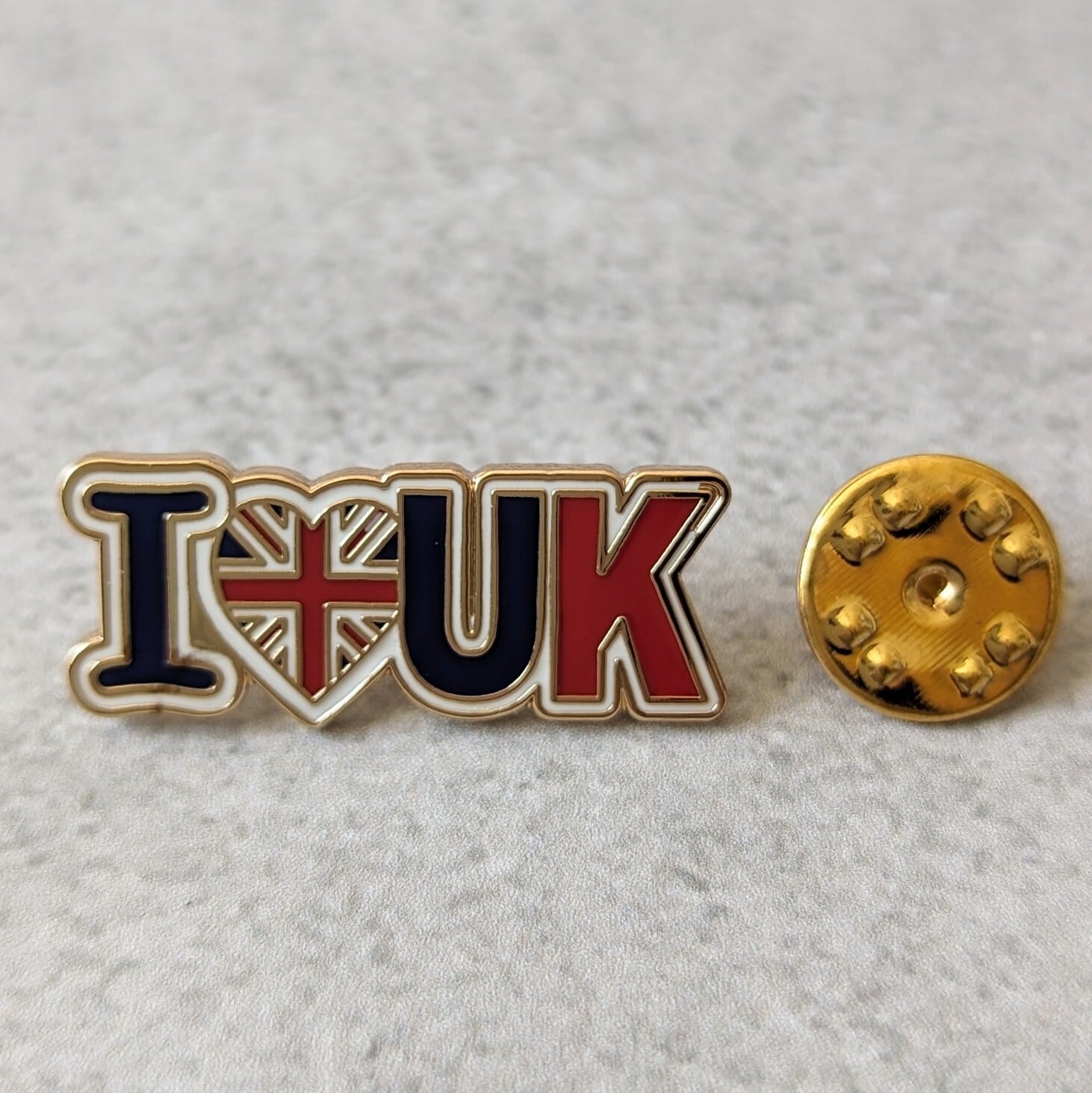 ピンバッジ【シンボリック=I LOVE UK】Tradition 90040-T1207 | 英国