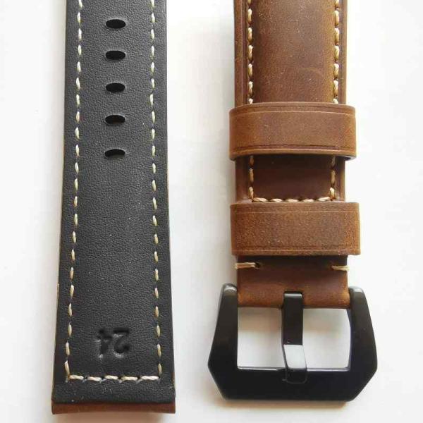Paneraiパネライ代用ベルト22mm腕時計 革 ベルト 時計の革ベルト