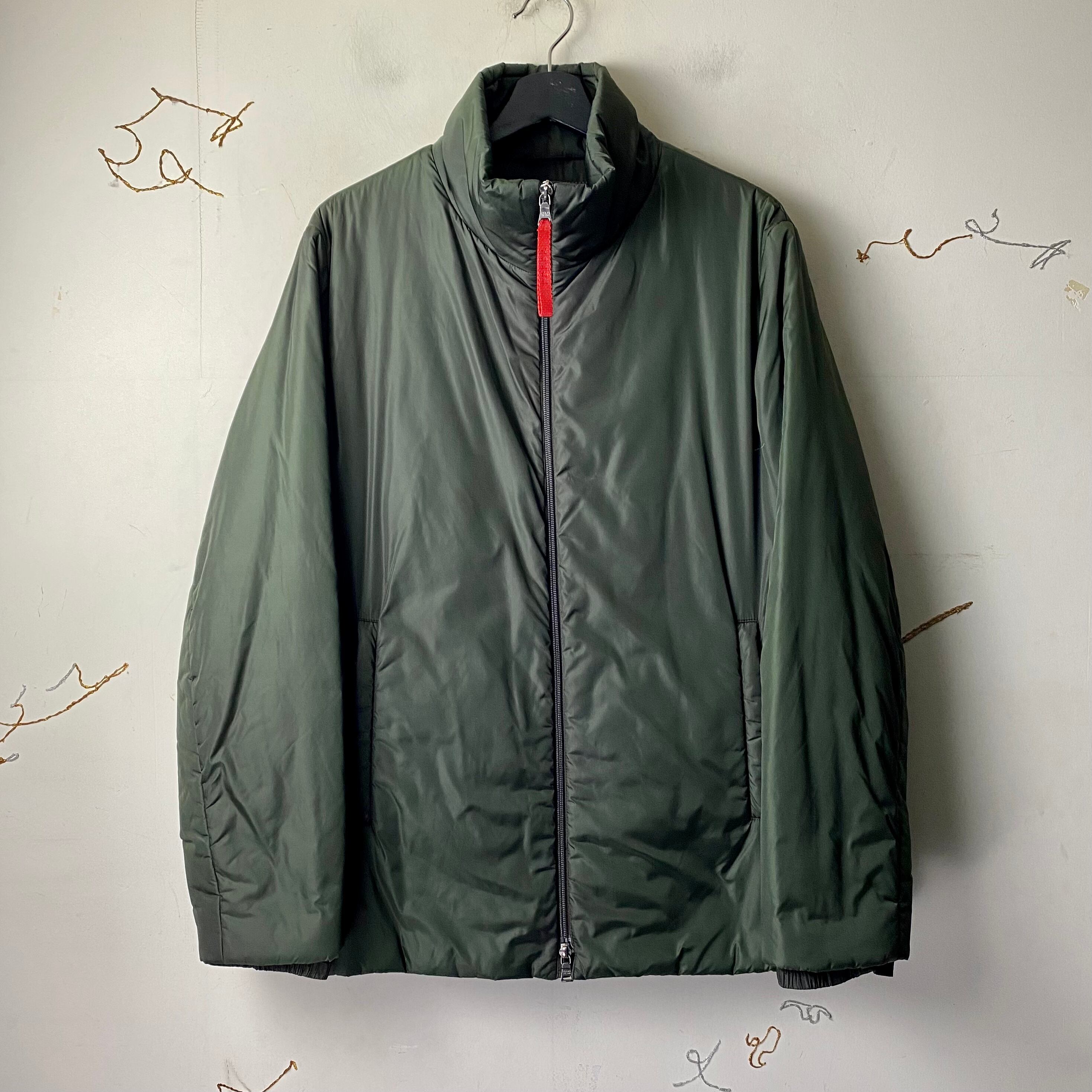 PRADA SPORT green nylon padding jacket | NOIR ONLINE