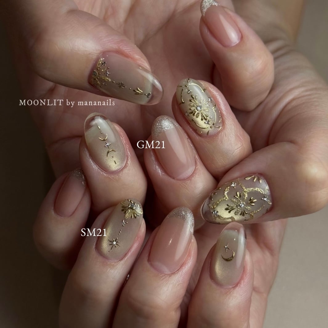 ANNUUM×MOONLIT】Gleam silk magnet gold SM21-30(ニードルブラシ付き