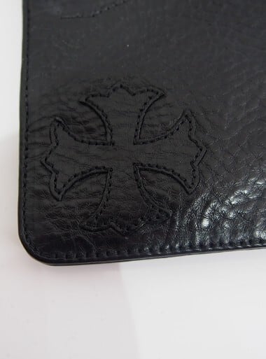 CHROME HEARTSクロムハーツ WALLET THE WAY I WALK BLACK HEAVY