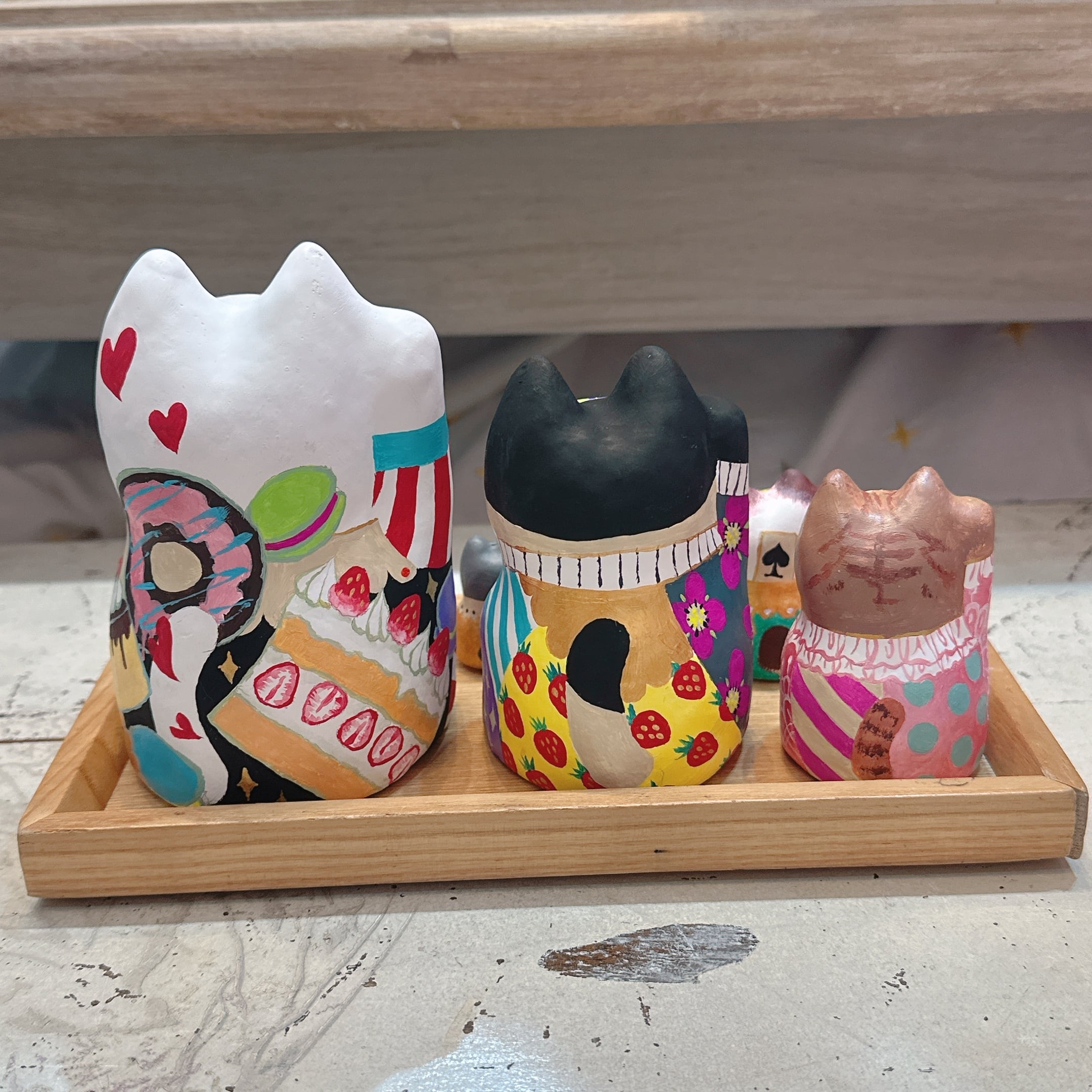 手描きの招き猫のマトリョーシカセット 【S&K】 | Attic Days