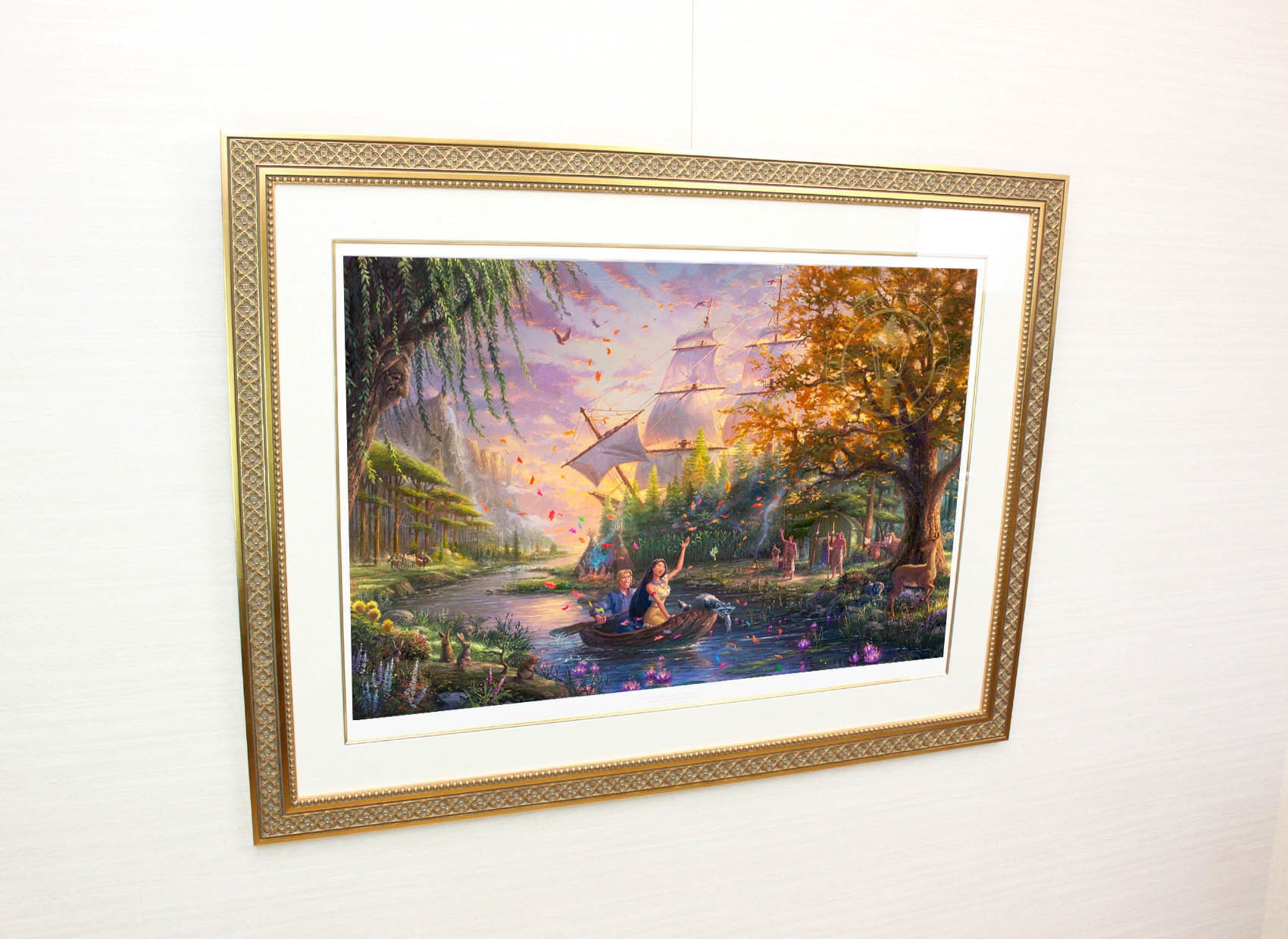 ディズニー絵画 トーマス キンケード ポカホンタス ペーパージークレ