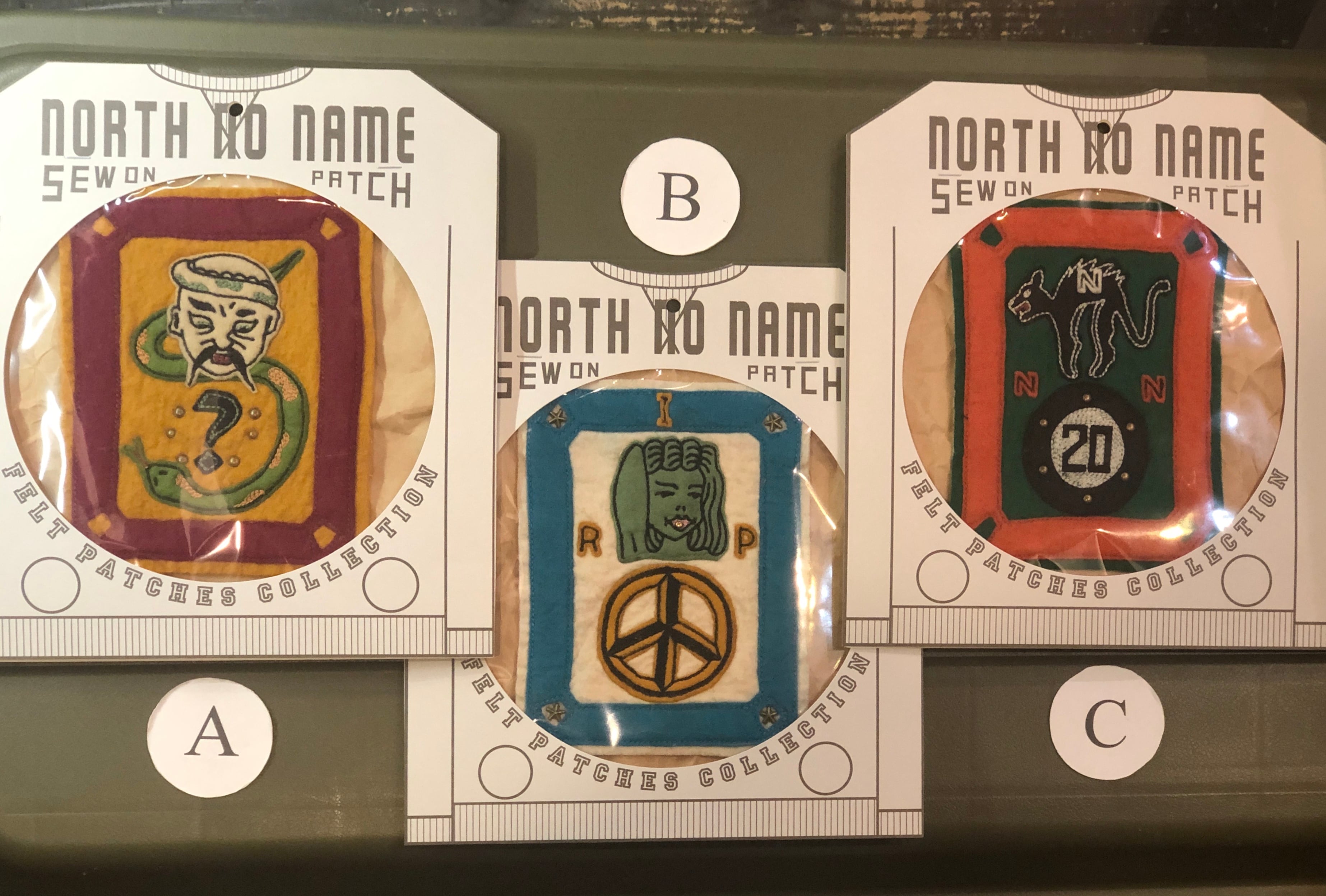 NORTH NO NAME】ノースノーネーム FELT PATCH / フェルトパッチ