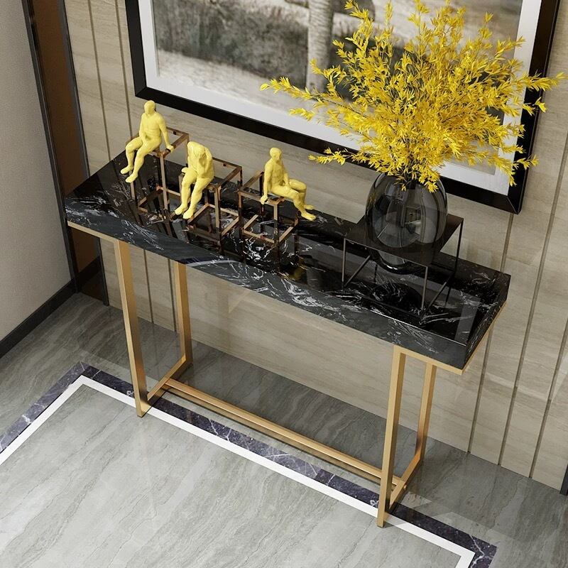 高級サイドテーブル 人造大理石コンソールテーブル 玄関テーブル 花台