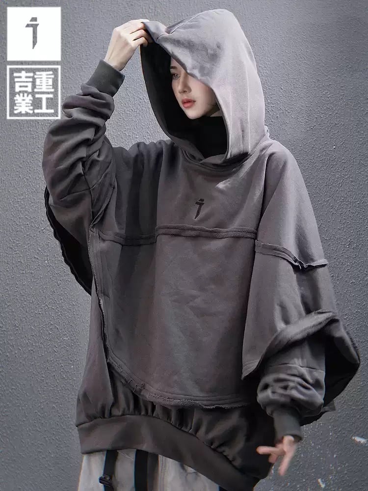 JIYEIND 25SS フード付きケープパーカー | テックウェア専門店 AHAMKARA