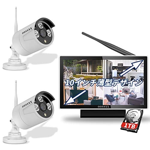 BNT 防犯カメラ 500万画素 音声録画 スマホ双方向通話 1TBHDD IP67防水