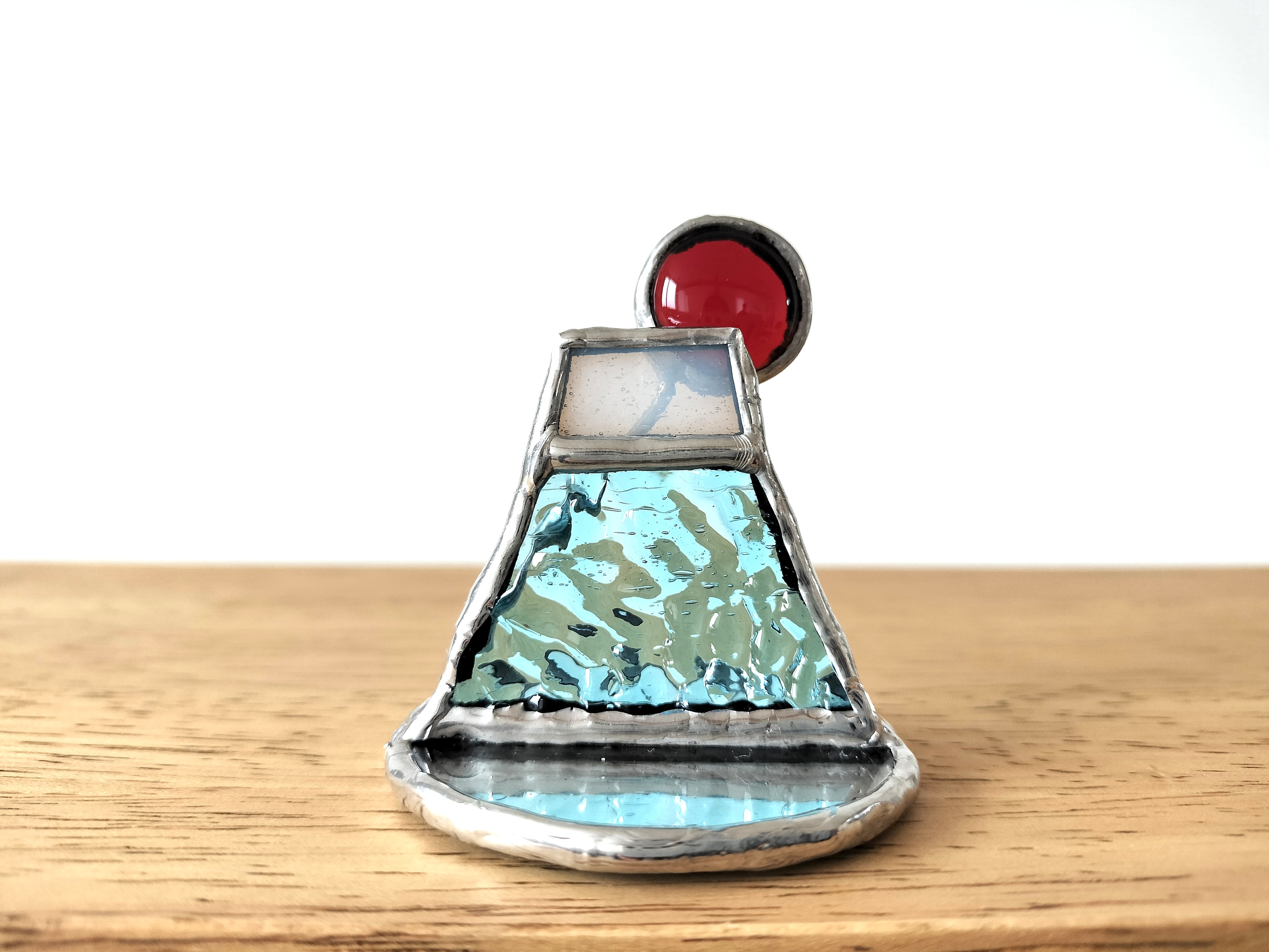 ステンドグラス】富士山（日の出）≪受注生産≫ | すてあーず