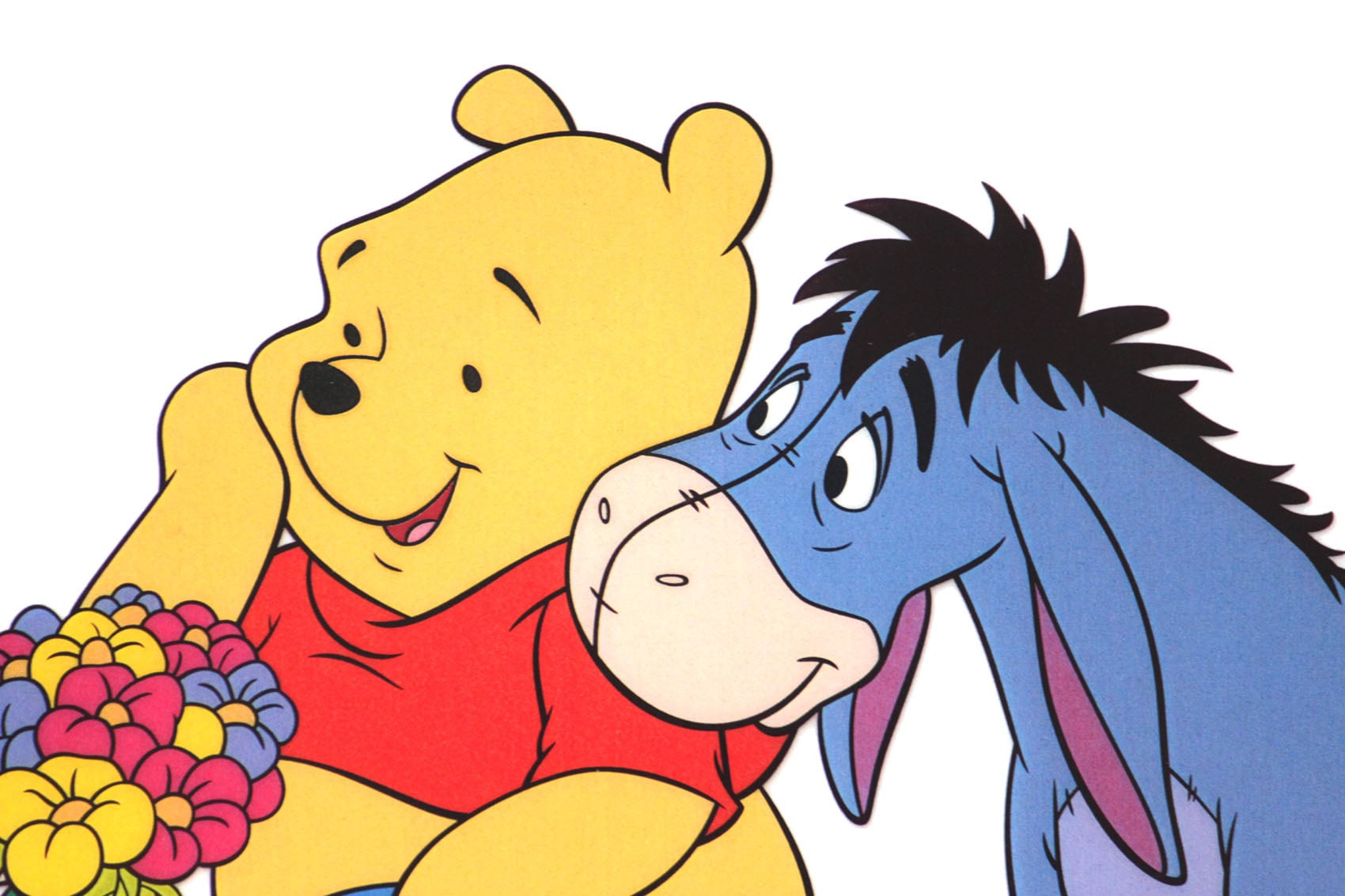 ディズニー セル画「クマのプーさん」額縁2種選択可 展示用フック付