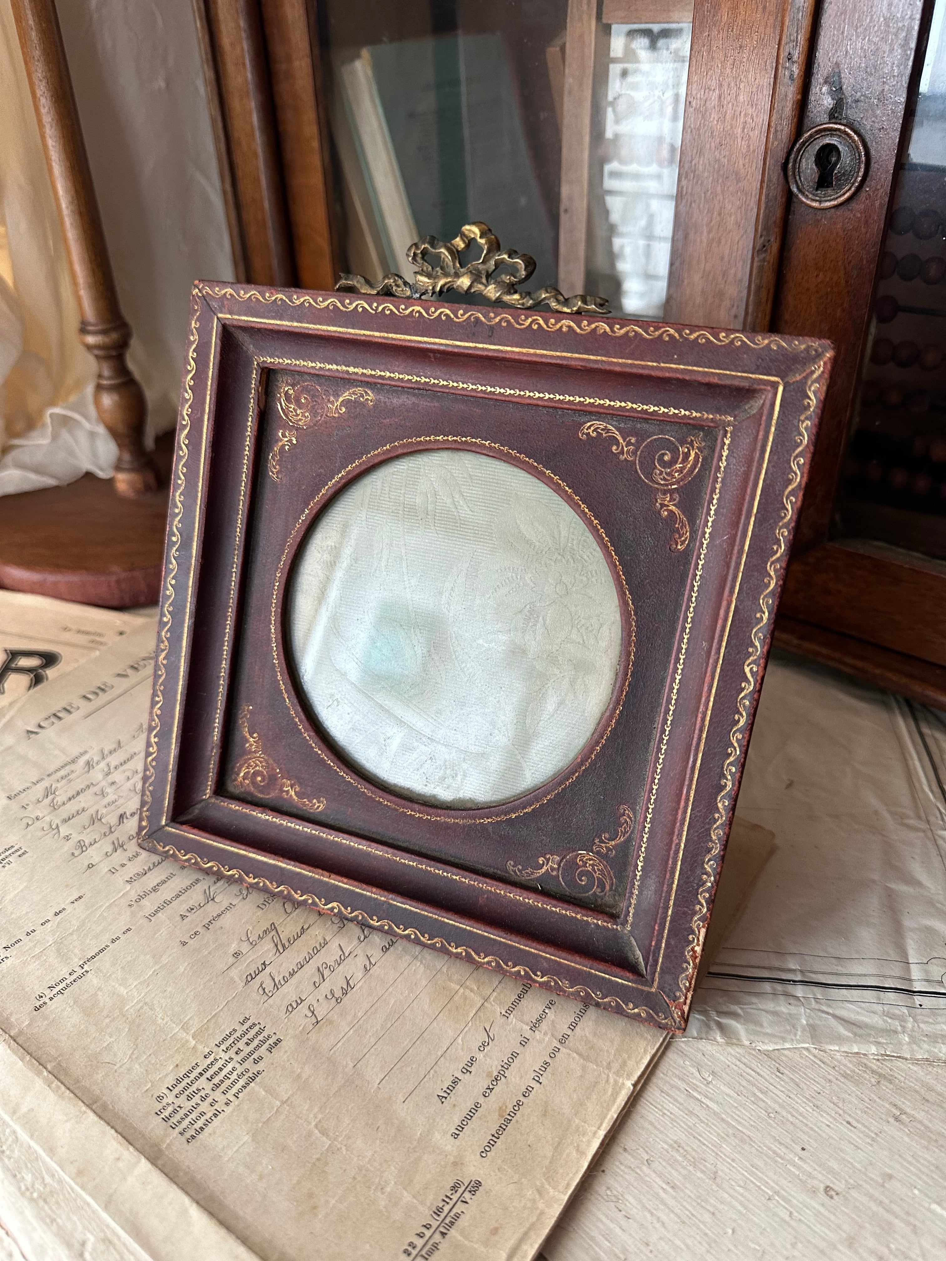 フランスアンティーク フレーム 枠のみ 2個セット 木製 ブロカント