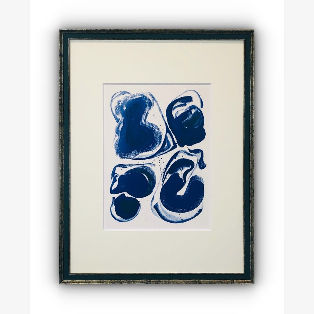 コワニャール (James Coignard) - Double Verticalites Bleu -【額付