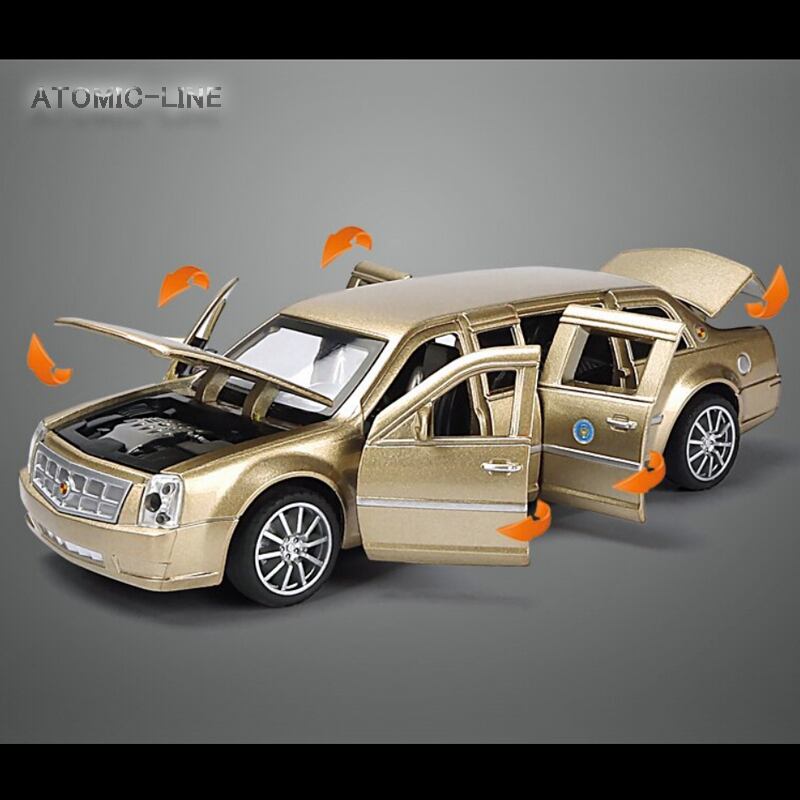 キャデラック ONE リムジン 1/32 ミニカー 全2色 ライト点灯 エンジン