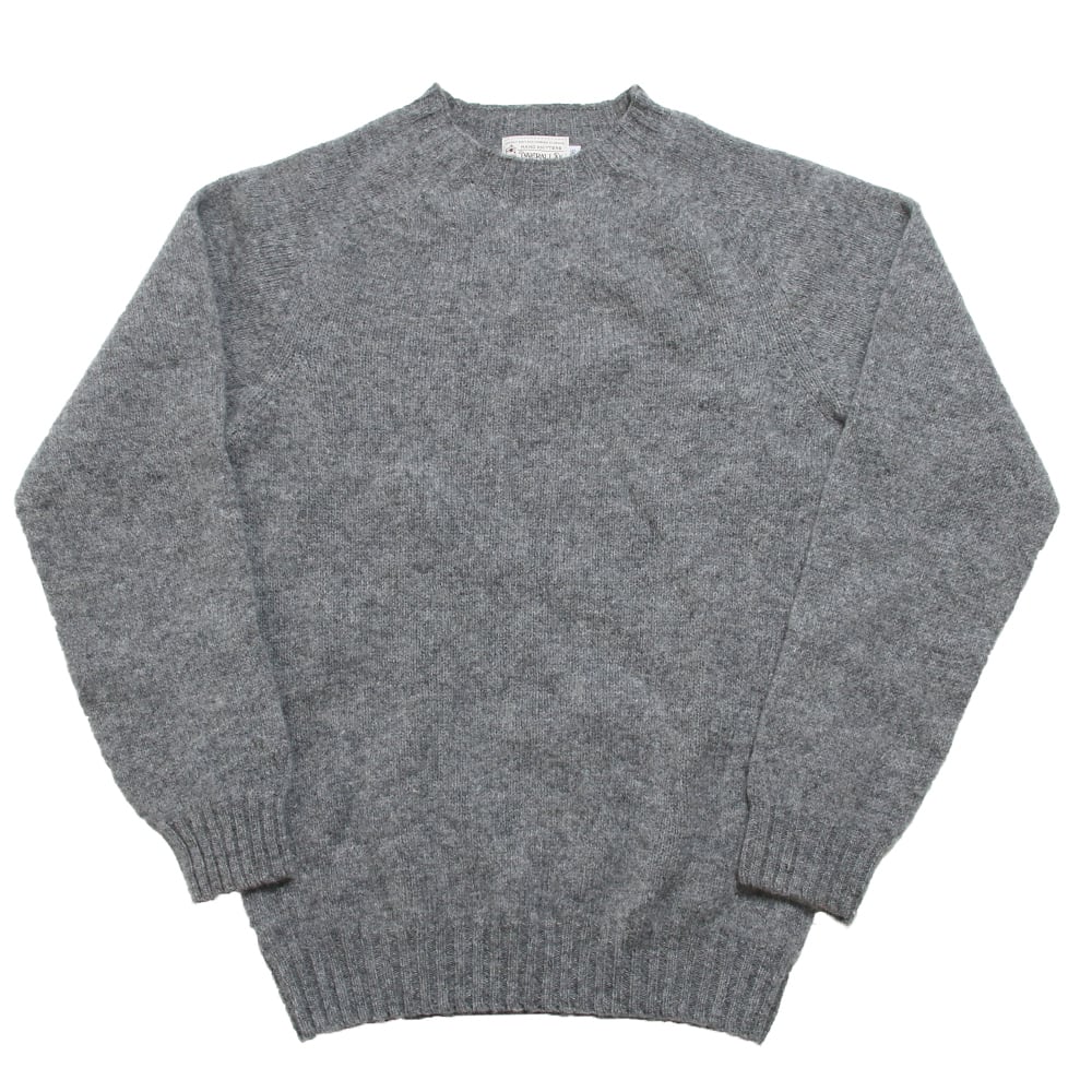 INVERALLAN インバーアラン シェットランドセーター MEDIUM GREY