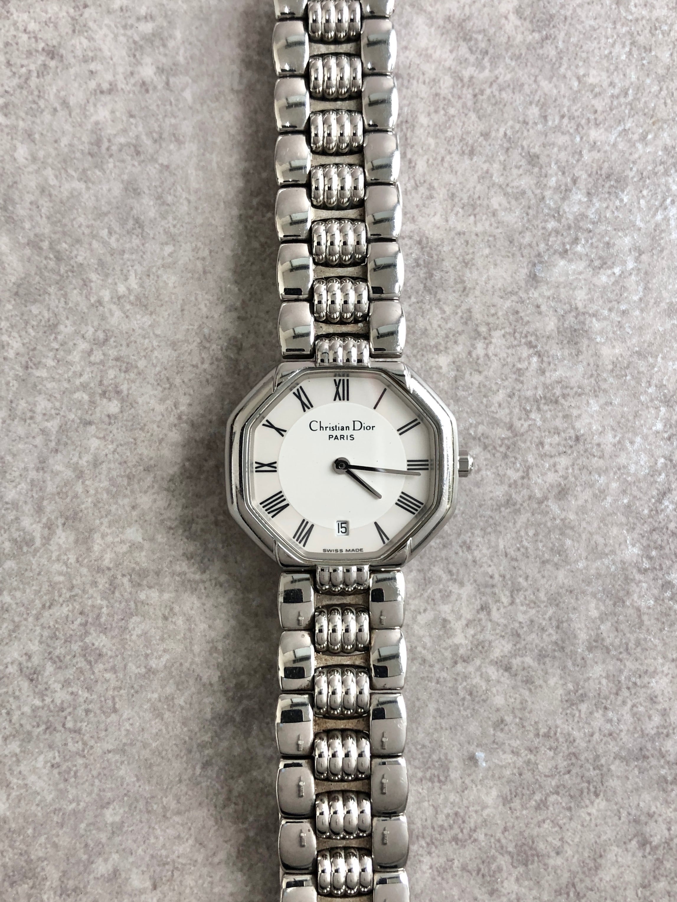 Christian Dior クリスチャン ディオール 腕時計 シルバー オクタゴン