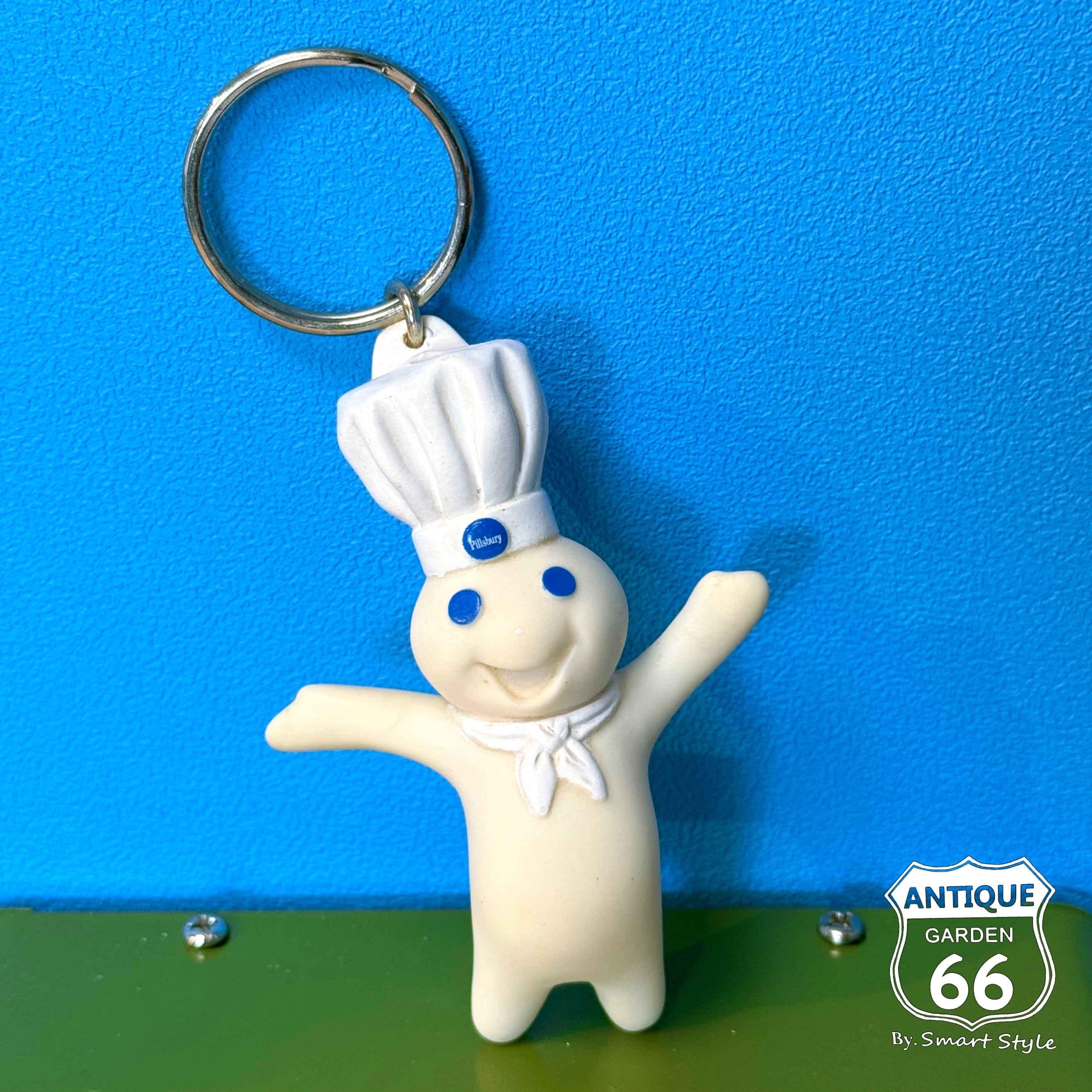 送料込】90s USA ヴィンテージ Doughboy ドゥーボーイ キーホルダー