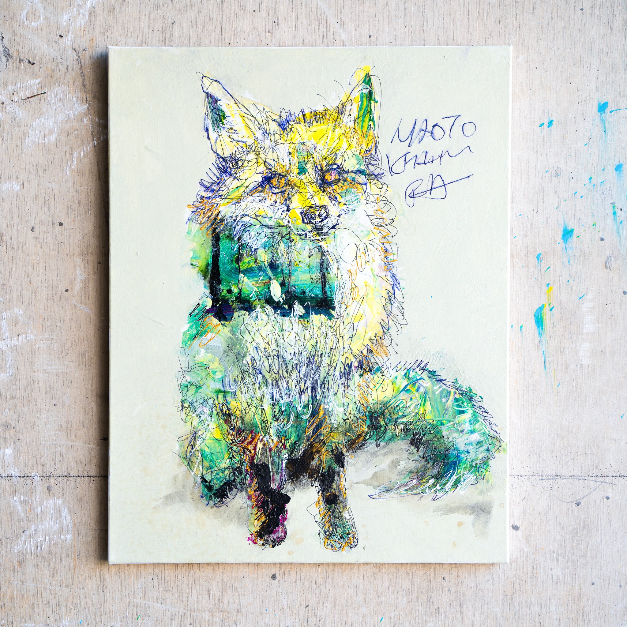 原画 F6「26525 生まれ変わりたいキツネ」 | NAOTO KITAMURA ONLINE STORE