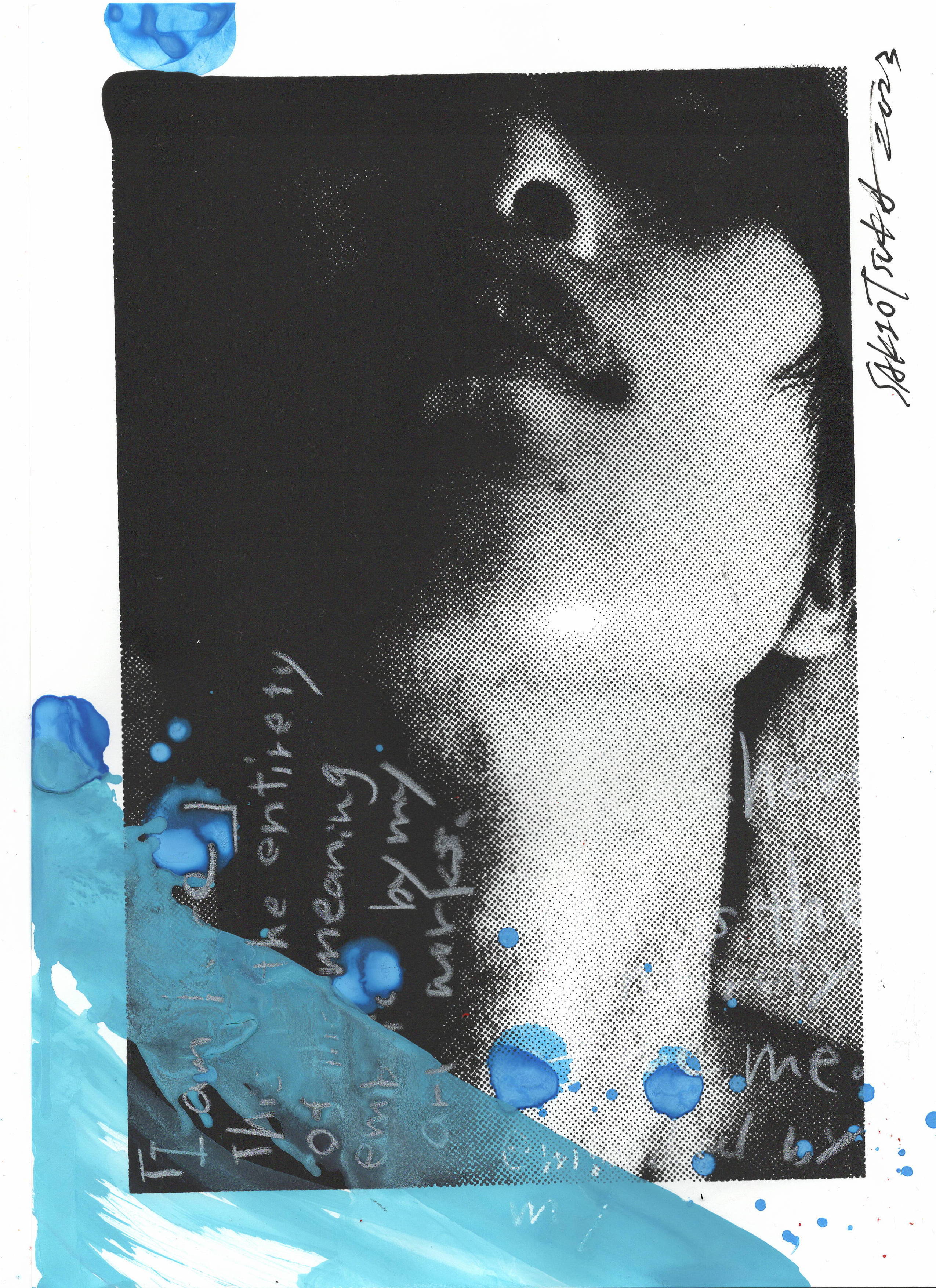 I am hereシルクスクリーン作品No.7 | SAKI OTSUKA SHOP