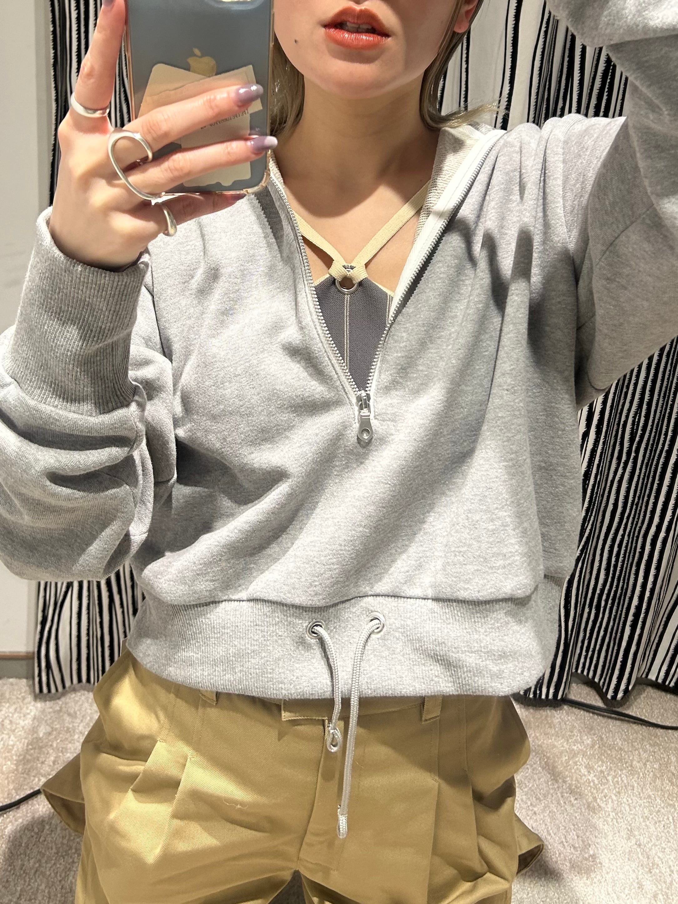 25SS】JUN MIKAMI ジュン ミカミ / ハーフジッププルオーバー | TRENT