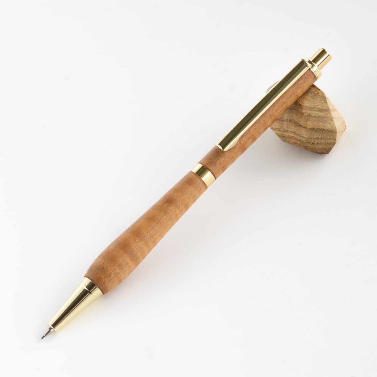 木軸シャーペン】トチ 縮み杢（ちぢみもく）/0.5mm シャープペンシル