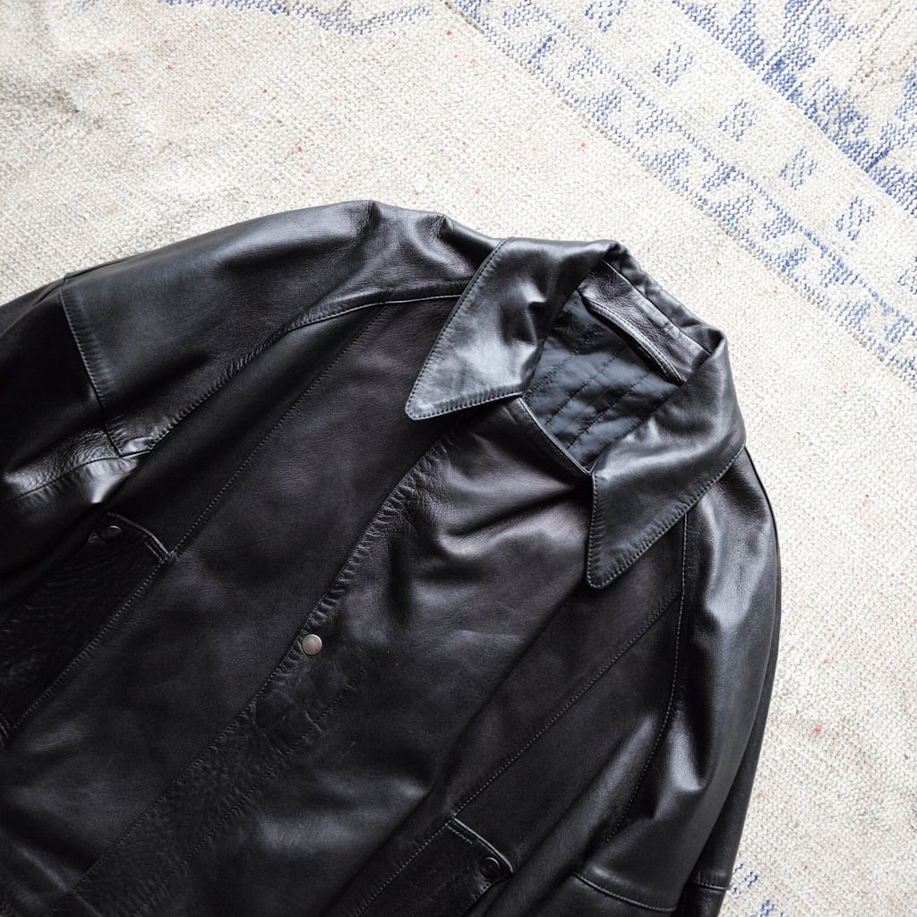 LOEWE レザーライダースジャケット シープスキン 羊革 ブルゾン