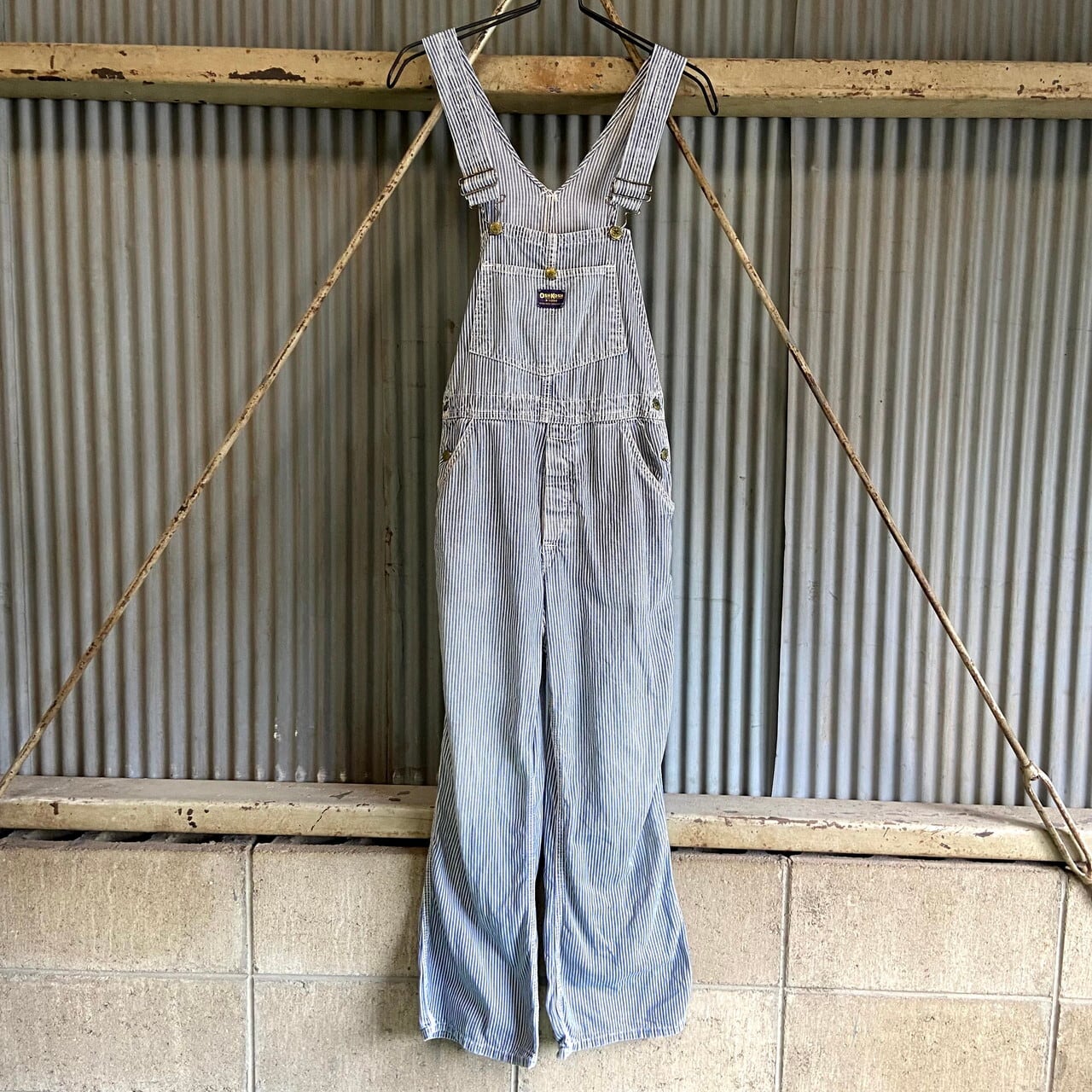 ビンテージ 60s 70s オシュコシュ オーバーオール ヒッコリー
