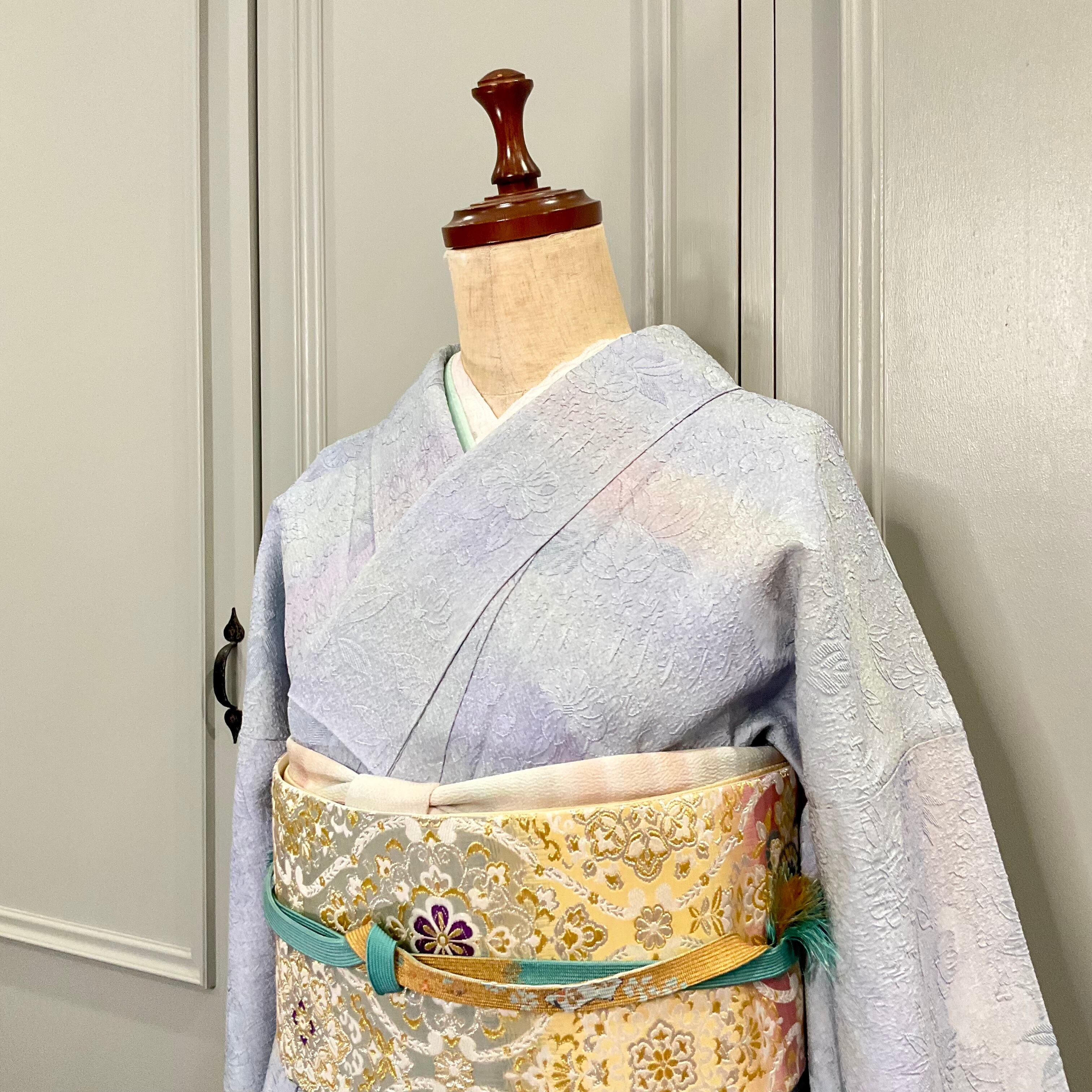 春霞＊グラデーション 未使用 色無地 A622 | kimono tento