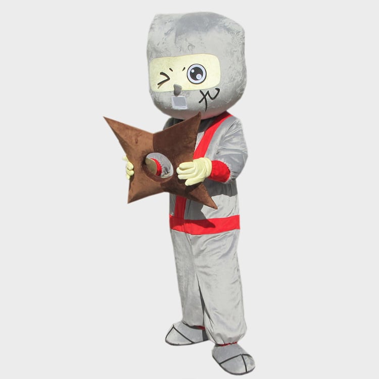 ☆本格的着ぐるみ 忍者 にんしゃ ☆大人用 グレー 灰色の忍者 きぐるみ