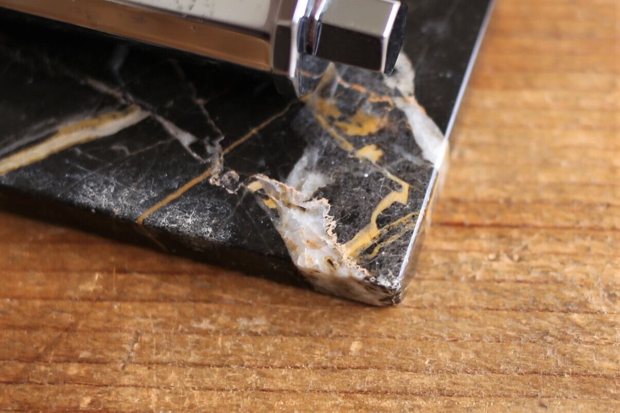 フランス ヴィンテージ 万年卓上カレンダー 『GOLD STARRY』大理石 N