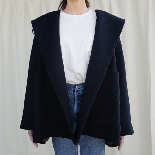 Short Opera Coat Navy | gypsohila