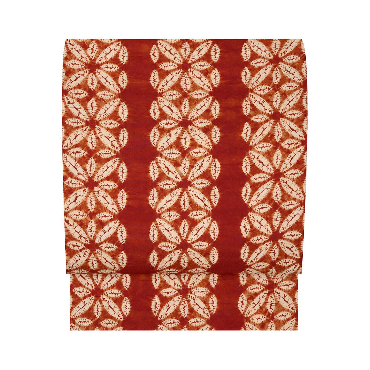 草紫堂 南部茜染 花の模様 全通名古屋帯 【お仕立て上がり】 | かわの屋