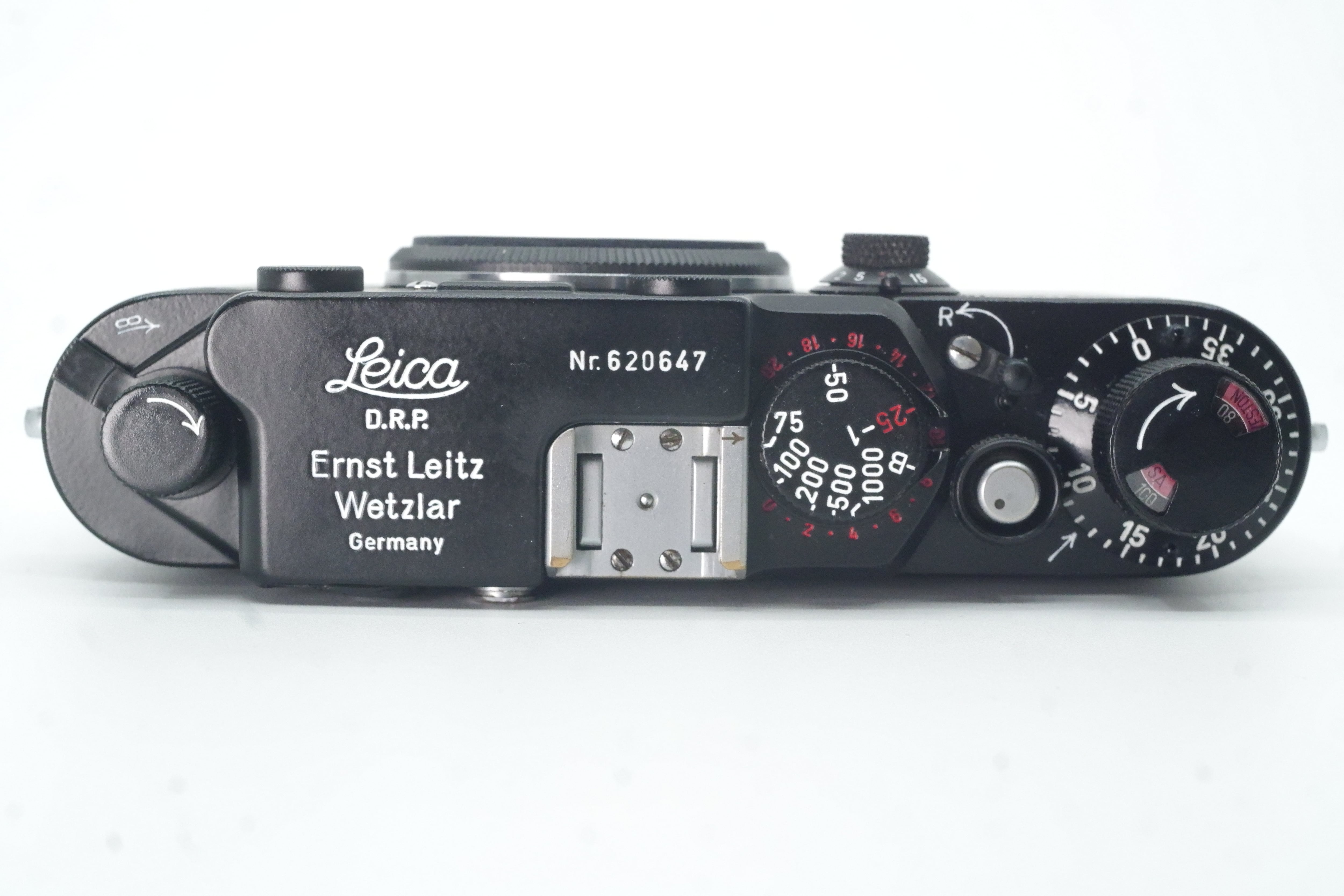 OH済み 後塗りブラック塗装 バルナックライカ Ⅲf レッドシンクロ